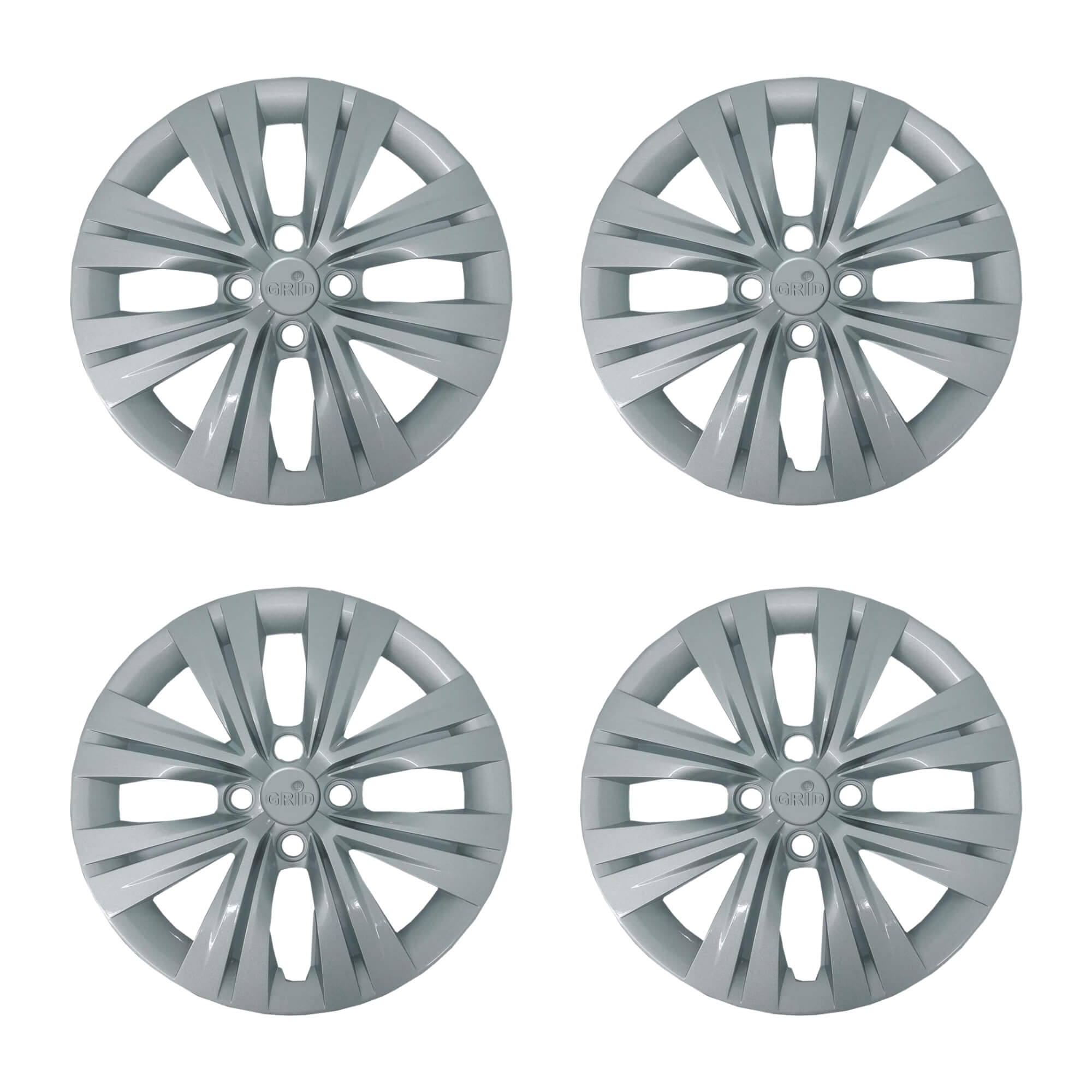 Calota 15" Prata Volkswagen Gol / Voyage / Saveiro 2023 (Jogo c/ 4 Calotas) Grid - 250CP-PTA-E
