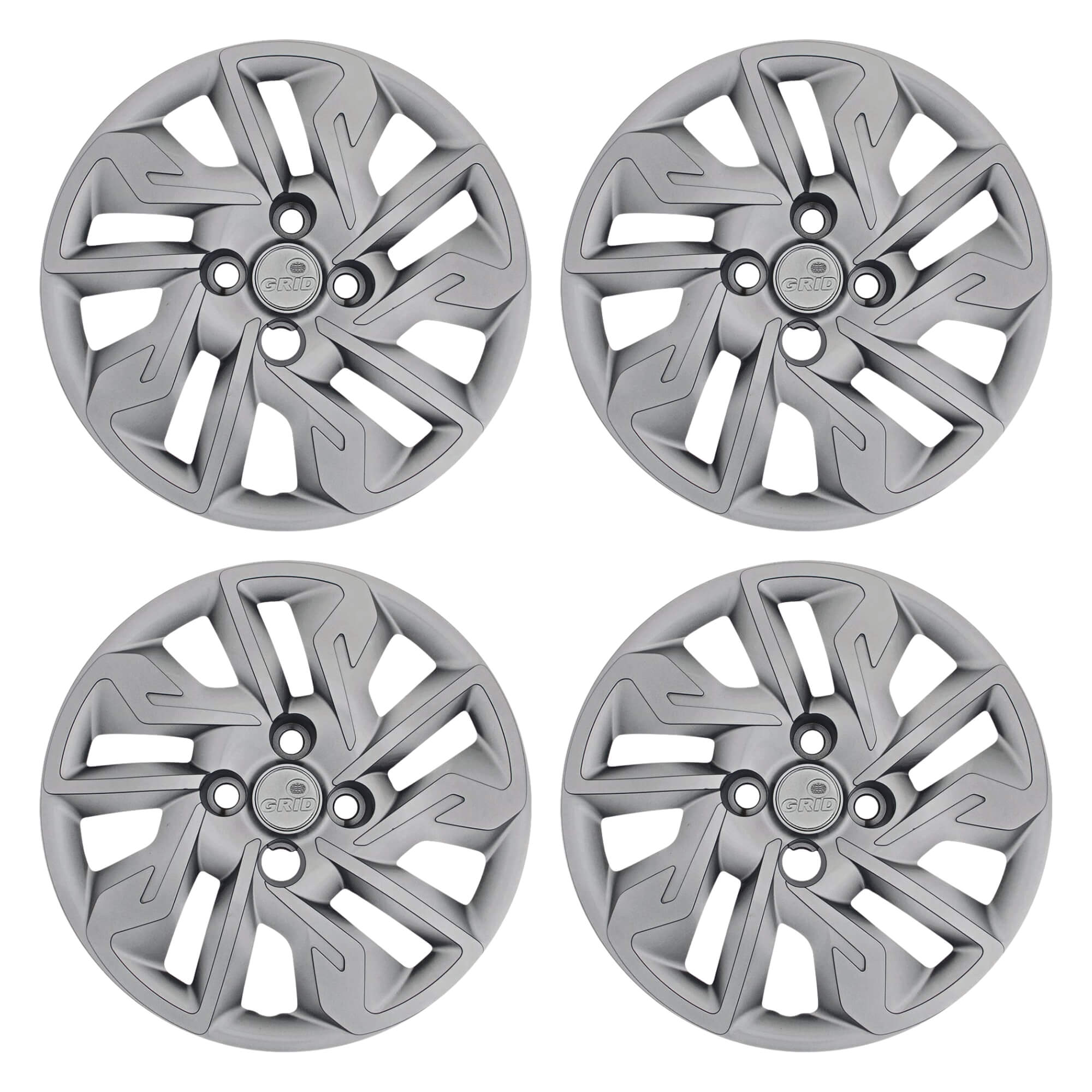 Calota Aro 14" Prata Mod Fiat Argo 2017 / 2020 (Jogo c/ 4 Calotas) Grid - 292CB-PTA-E