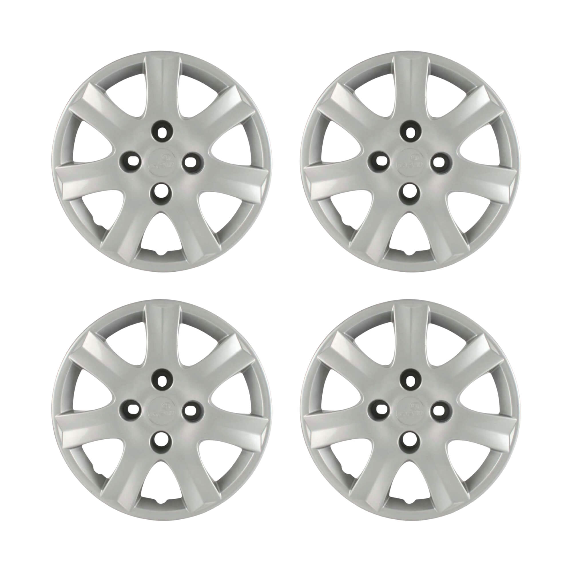 Calota Aro 14" Prata Mod Peugeot 206/207/307 2010 / 2016 (Jogo c/ 4 Calotas) Grid - 867CB-PTA-E