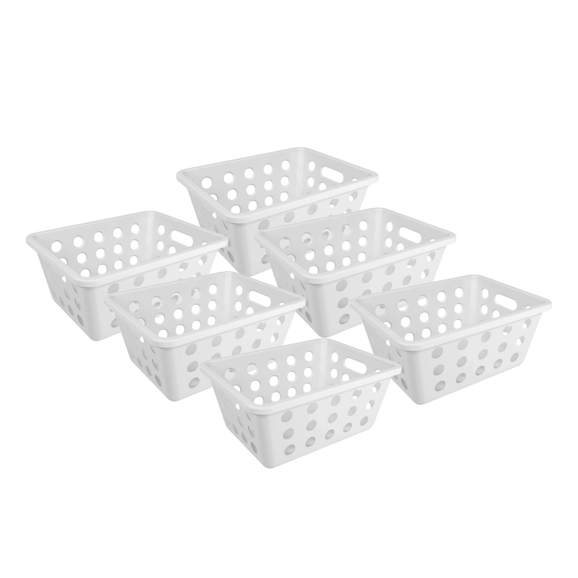 COMP Kit c/ 6 Cestas One Organizadoras Pequena 18,6 x 14,2 x 8,2 cm Natural Coza Brinox - 10808/0001