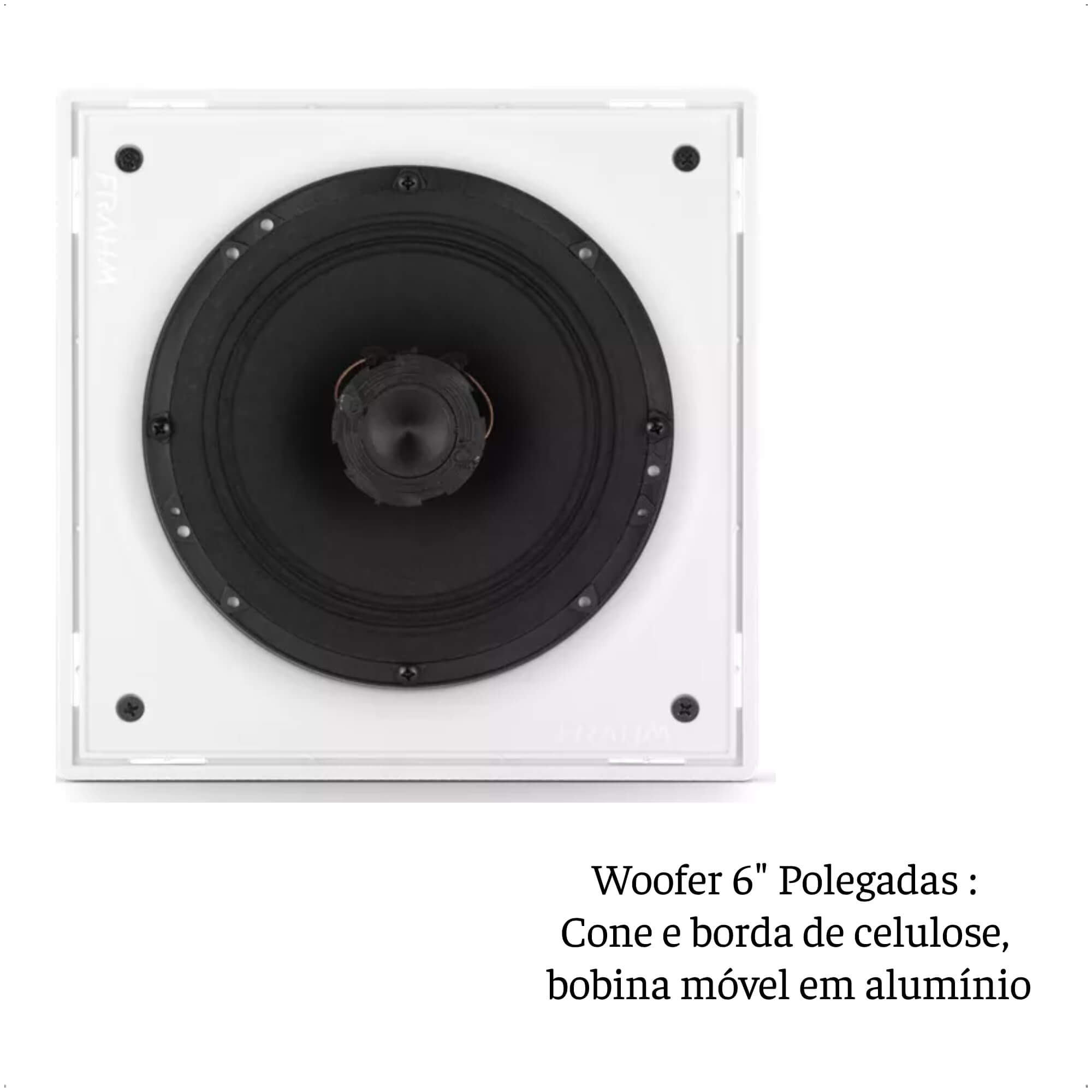 COMP Kit Amplificador Receiver SLIM 1600 MC G5 60W + 4 Arandelas CX6 Quadrada 40 Watts  - FRAHM