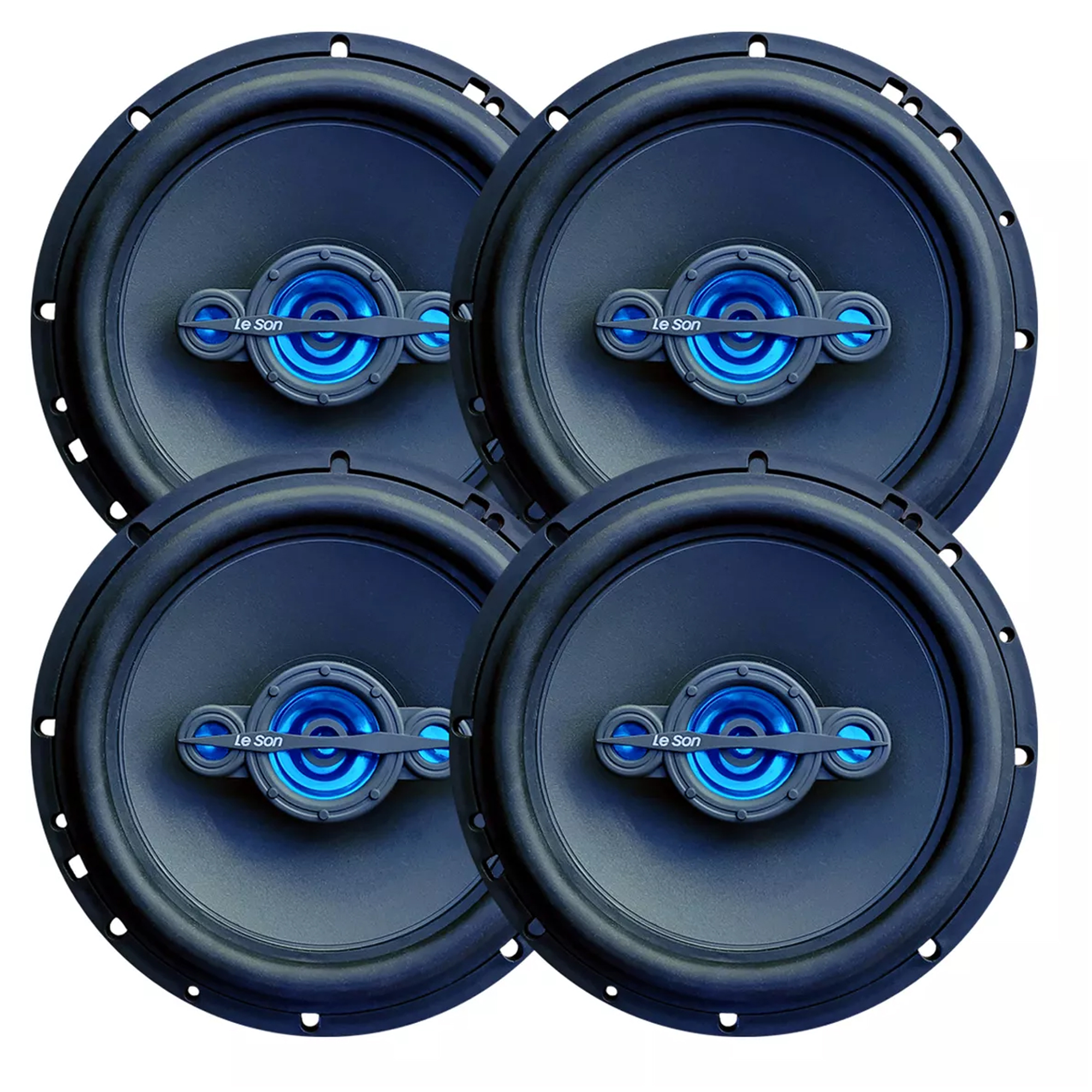 COMP Kit 4 Alto Falantes Quadriaxial 6 Polegadas 200W 4R Preto Leson - 2LSNE0060