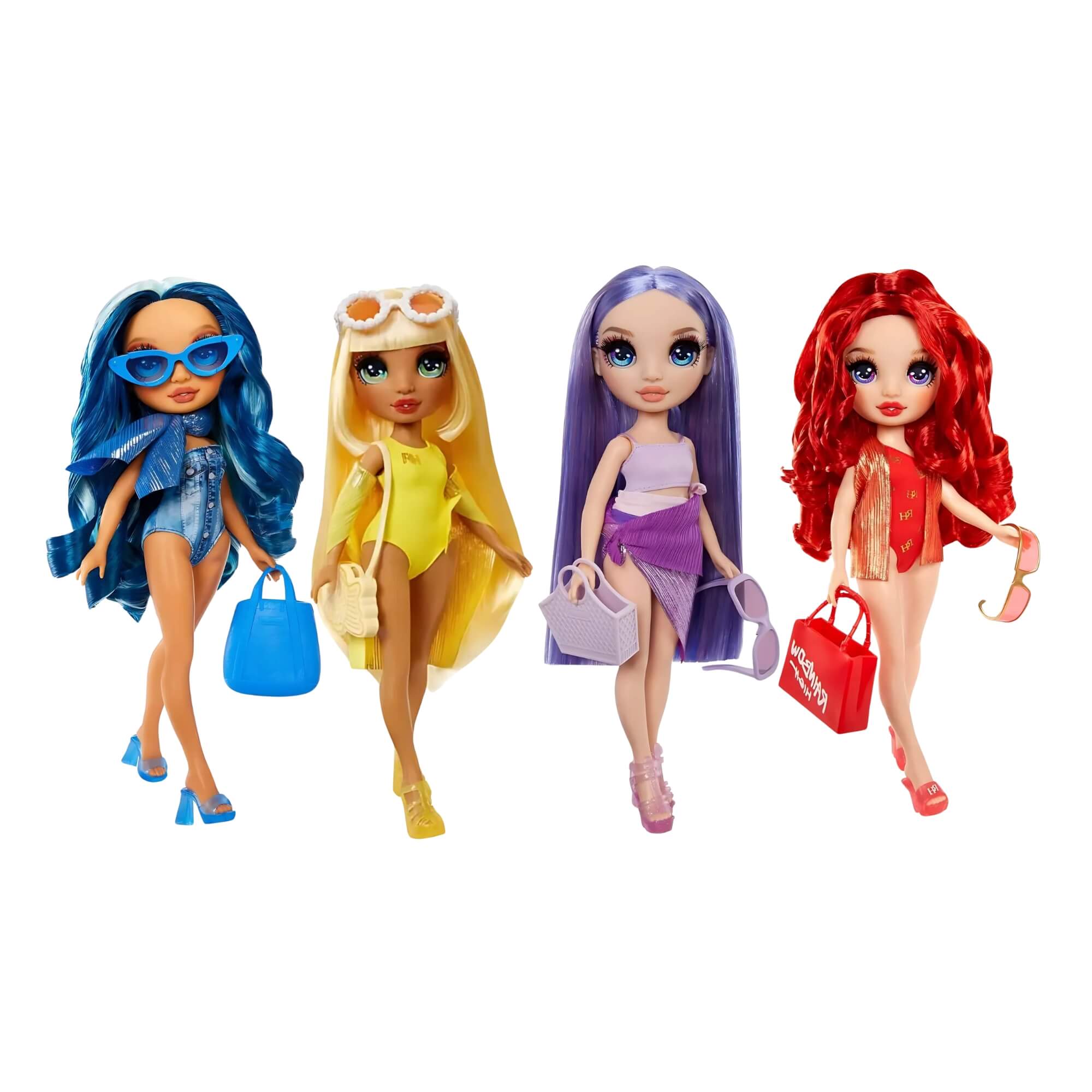 COMP Kit com 4 Bonecas Colecionáveis Rainbow High Fashion Doll 27cm MGA - 4222507277