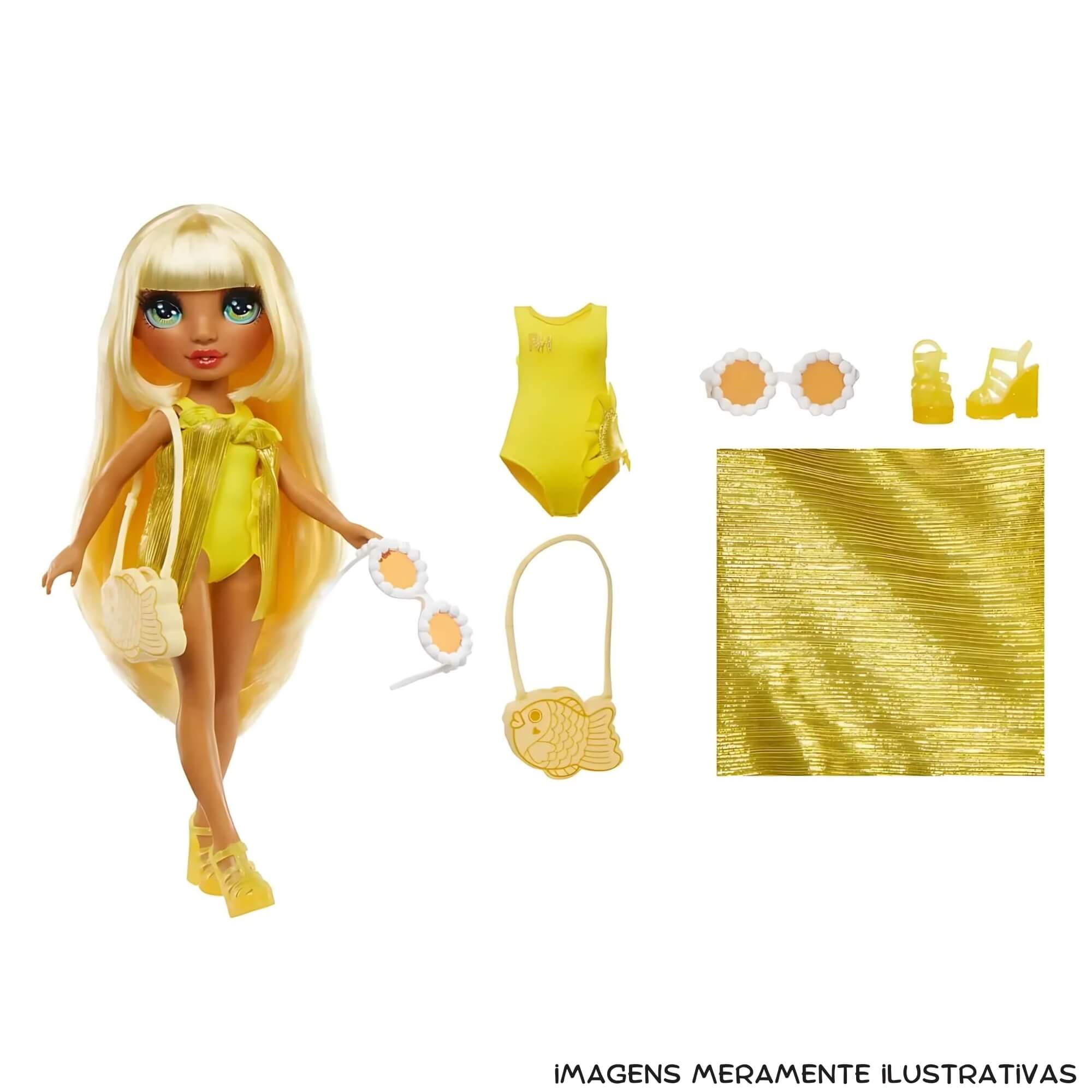 COMP Kit com 4 Bonecas Colecionáveis Rainbow High Fashion Doll 27cm MGA - 4222507277