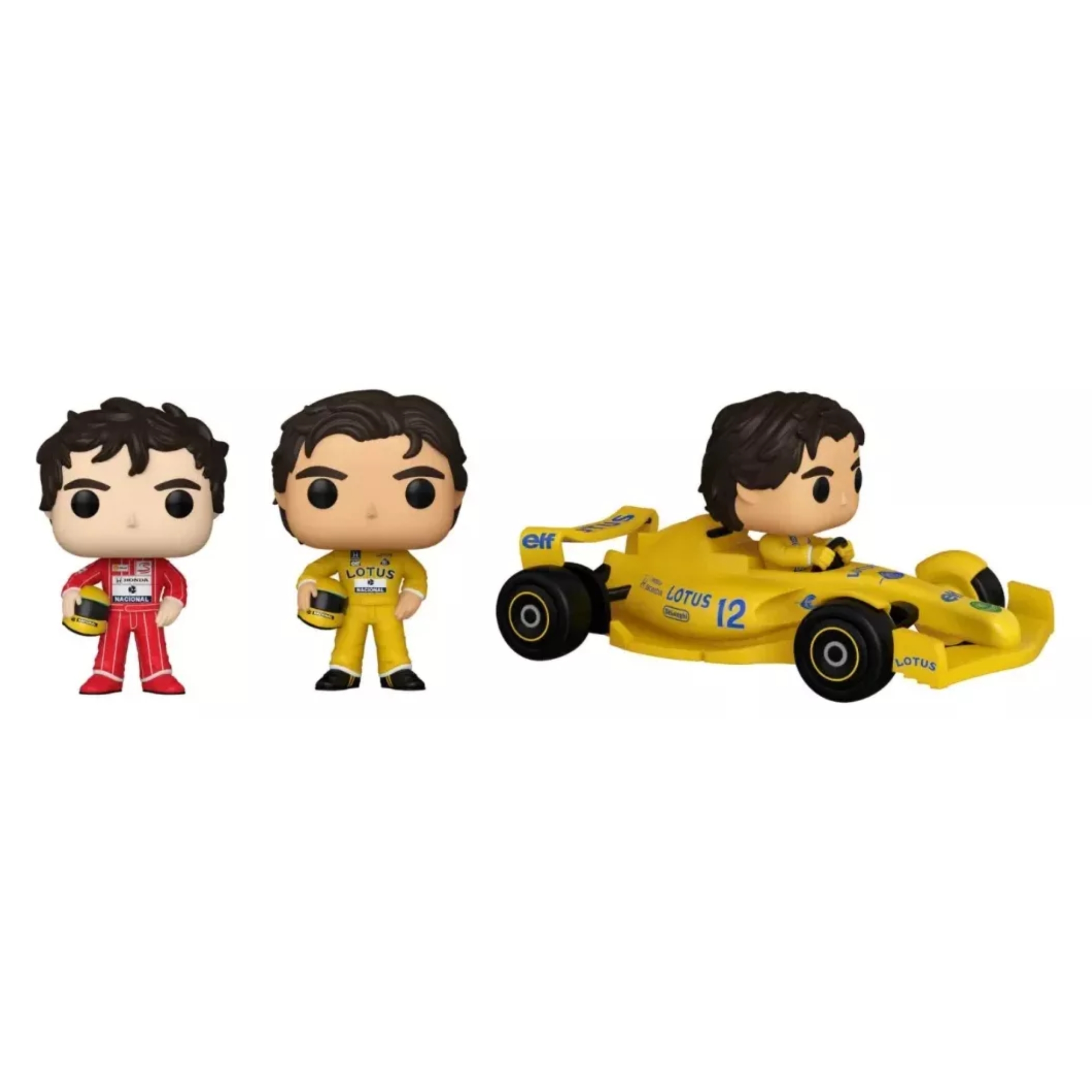 COMP Coleção Ayrton Senna Funko Pop! Racing Lotus e McLaren - Candide