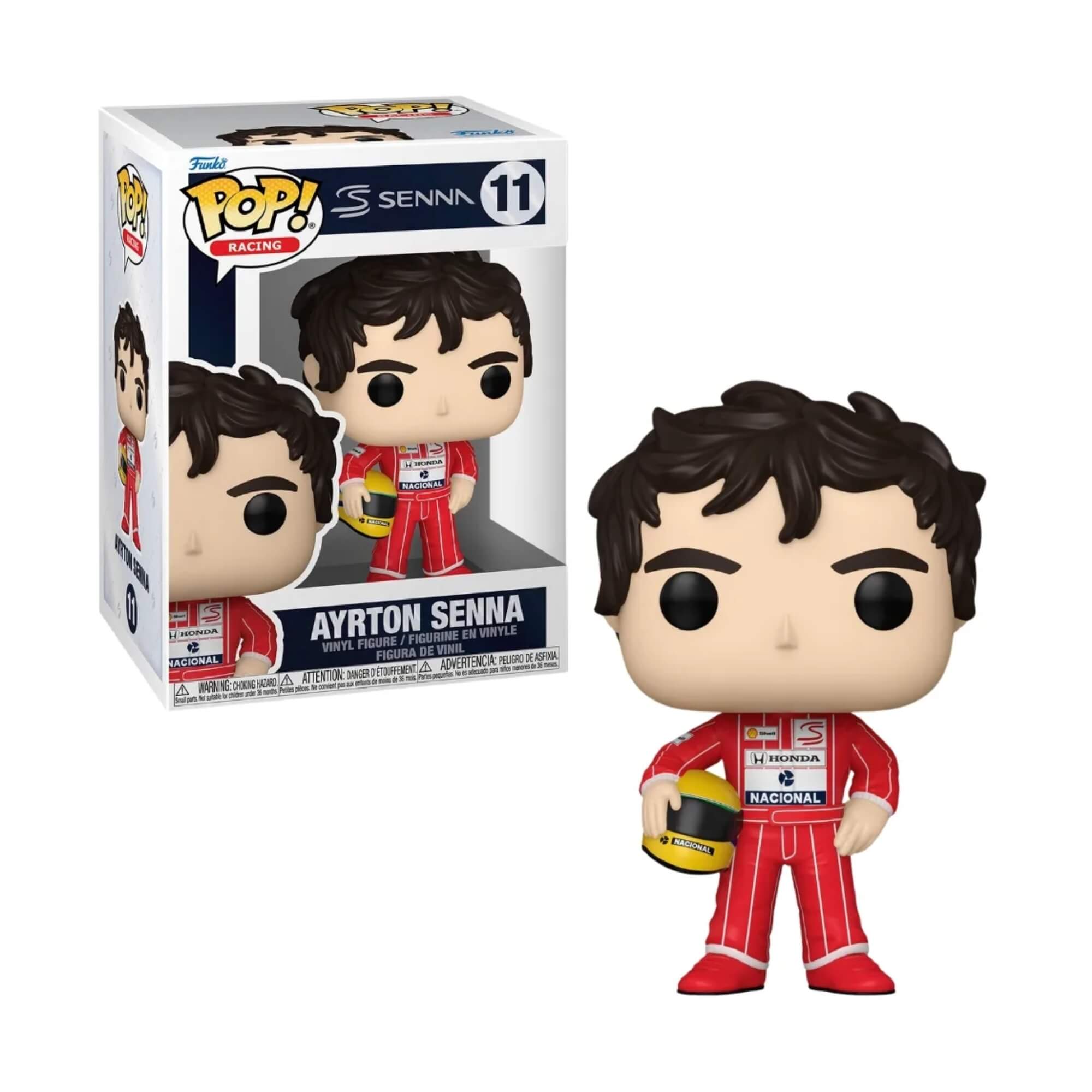 COMP Coleção Ayrton Senna Funko Pop! Racing Lotus e McLaren - Candide