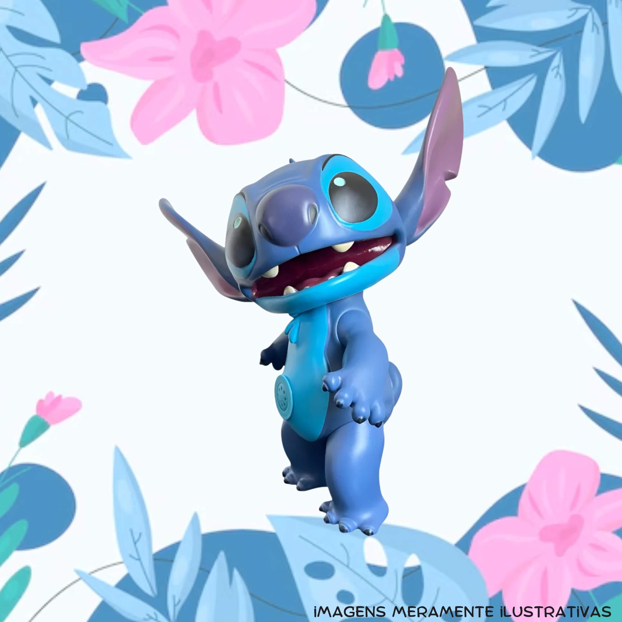 Brinquedo Infantil Boneco Stitch Gigante Fala 10 Frases Mimo Toys - 0427