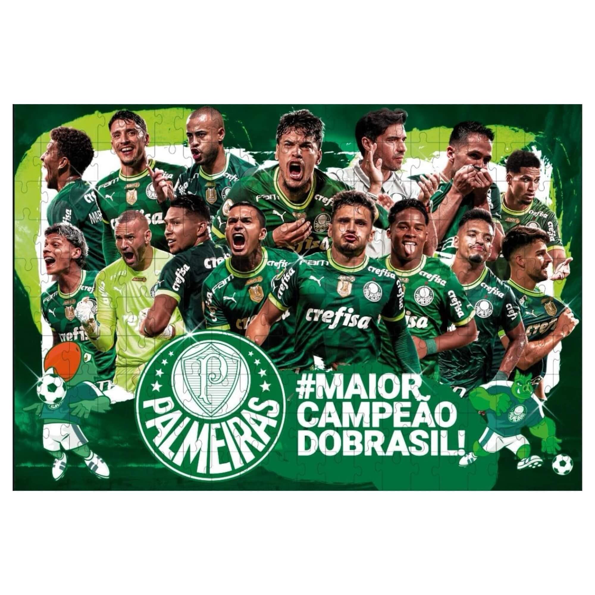 Quebra-Cabeça Puzzle Coleção Palmeiras 200 Peças Mimo Toys - 2557