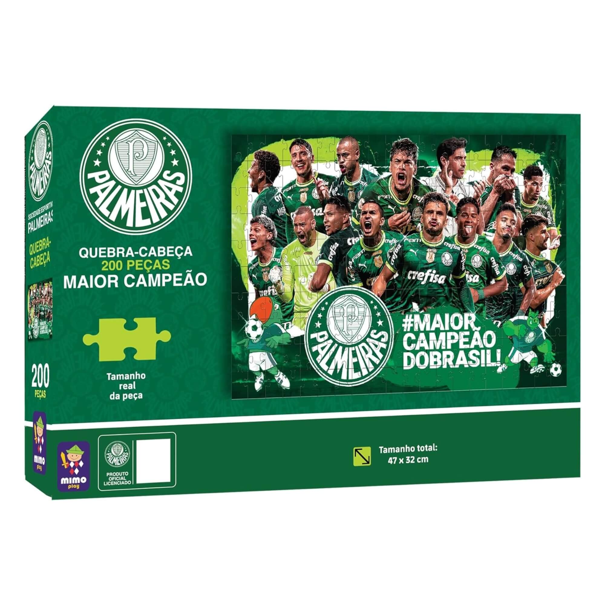 Quebra-Cabeça Puzzle Coleção Palmeiras 200 Peças Mimo Toys - 2557