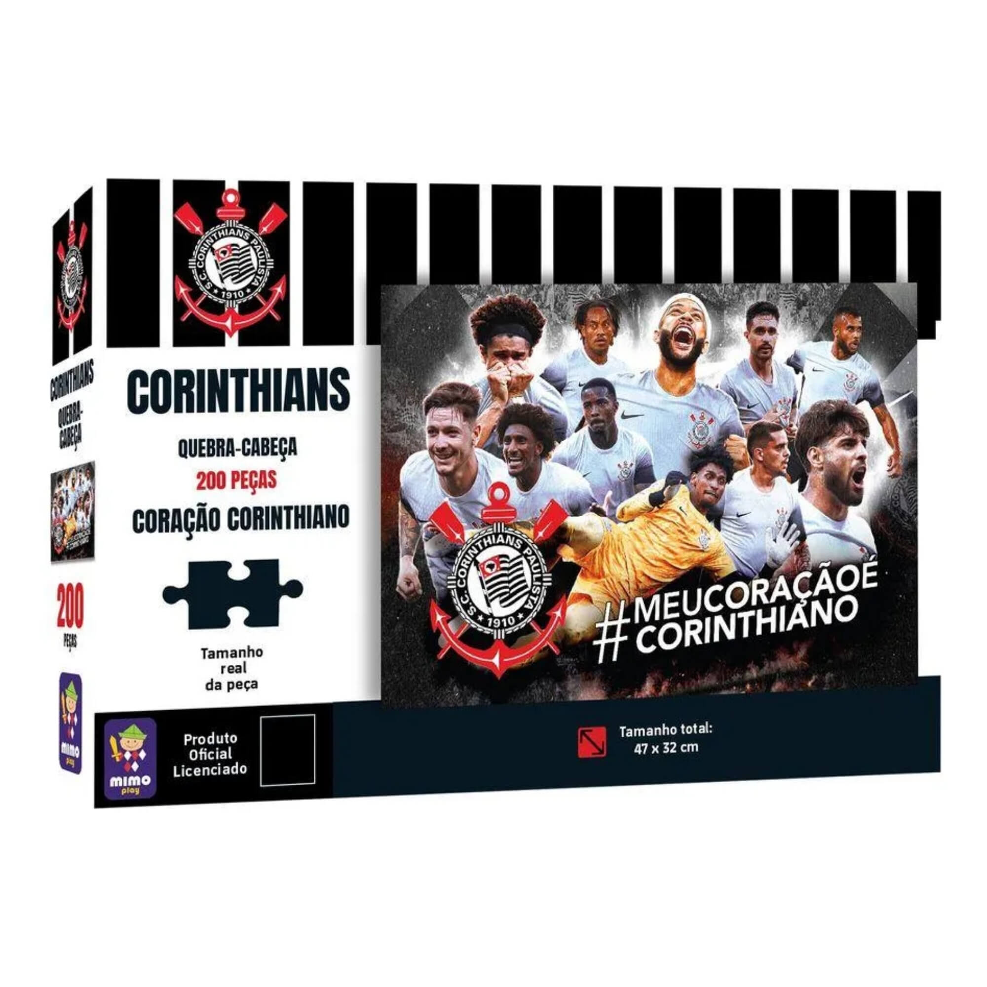 Quebra-Cabeça Puzzle Coleção Corinthians 200 Peças Mimo Toys - 2563