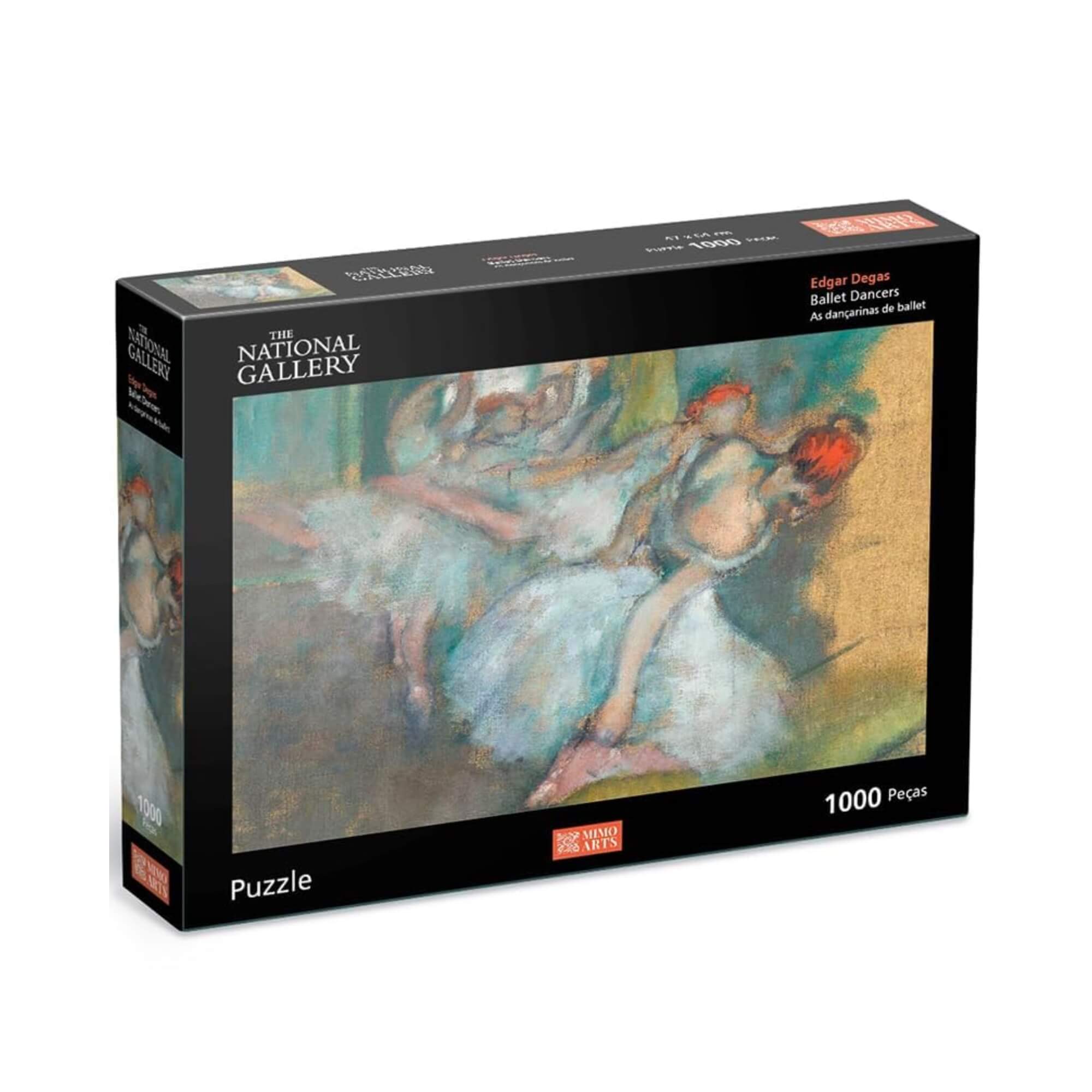 Quebra-Cabeça Puzzle 1.000 Peças - As Bailarinas - Degas Mimo Toys - 2607