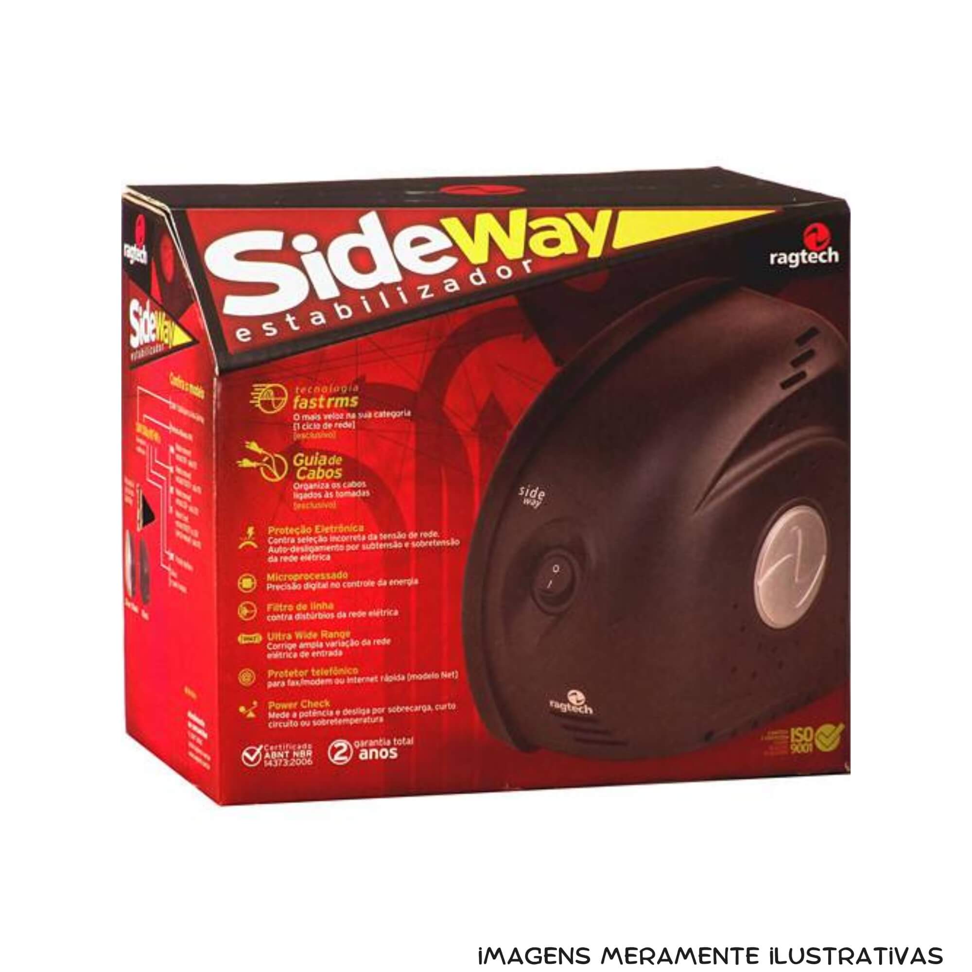 COMP Kit com 2 Estabilizadores 300VA SDW/300QN/5303 Preto Trivolt Ragtech - 23SDW5303