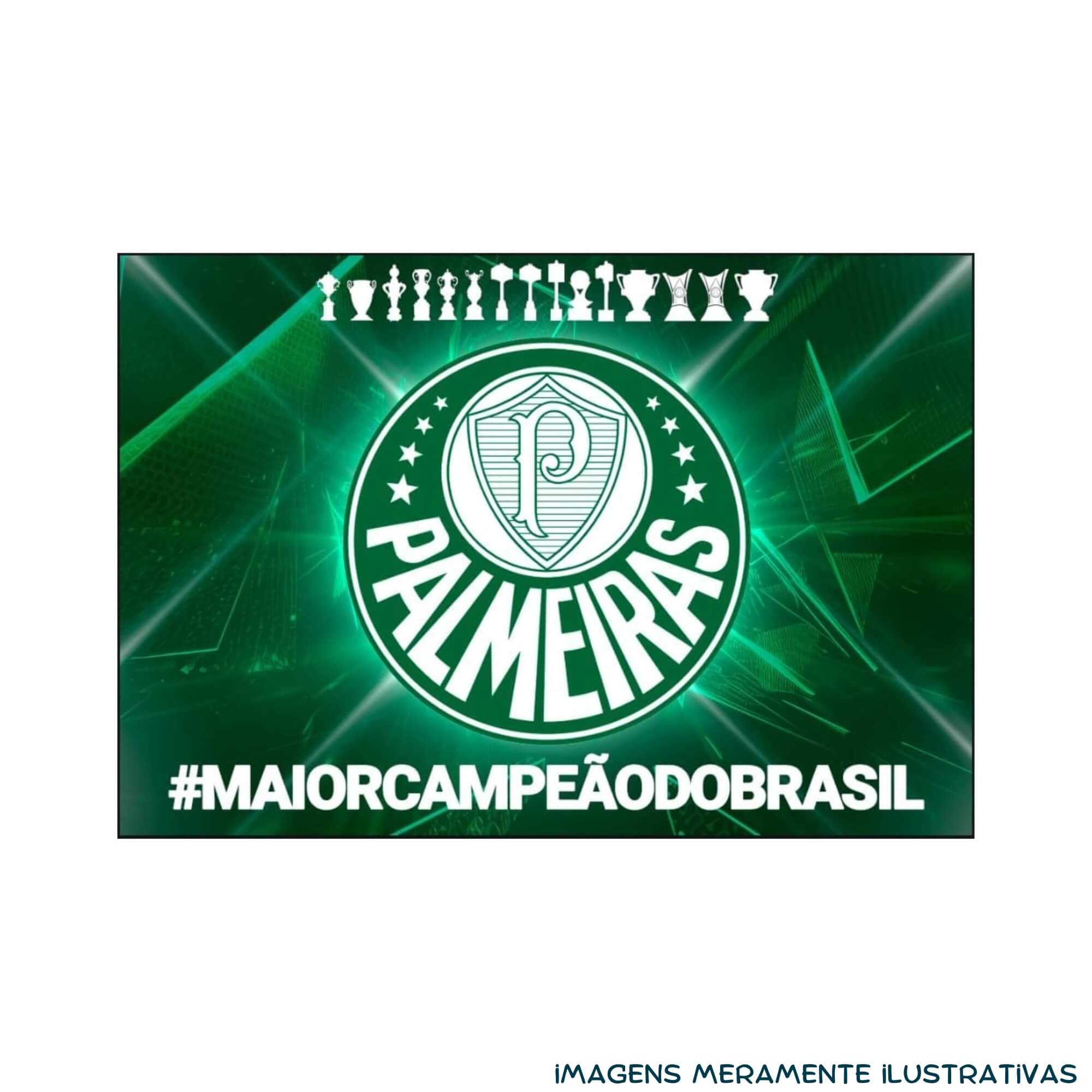COMP Kit c/ 2 Quebra-Cabeças Puzzle Coleção Futebol Palmeiras 200 Peças Mimo Toys