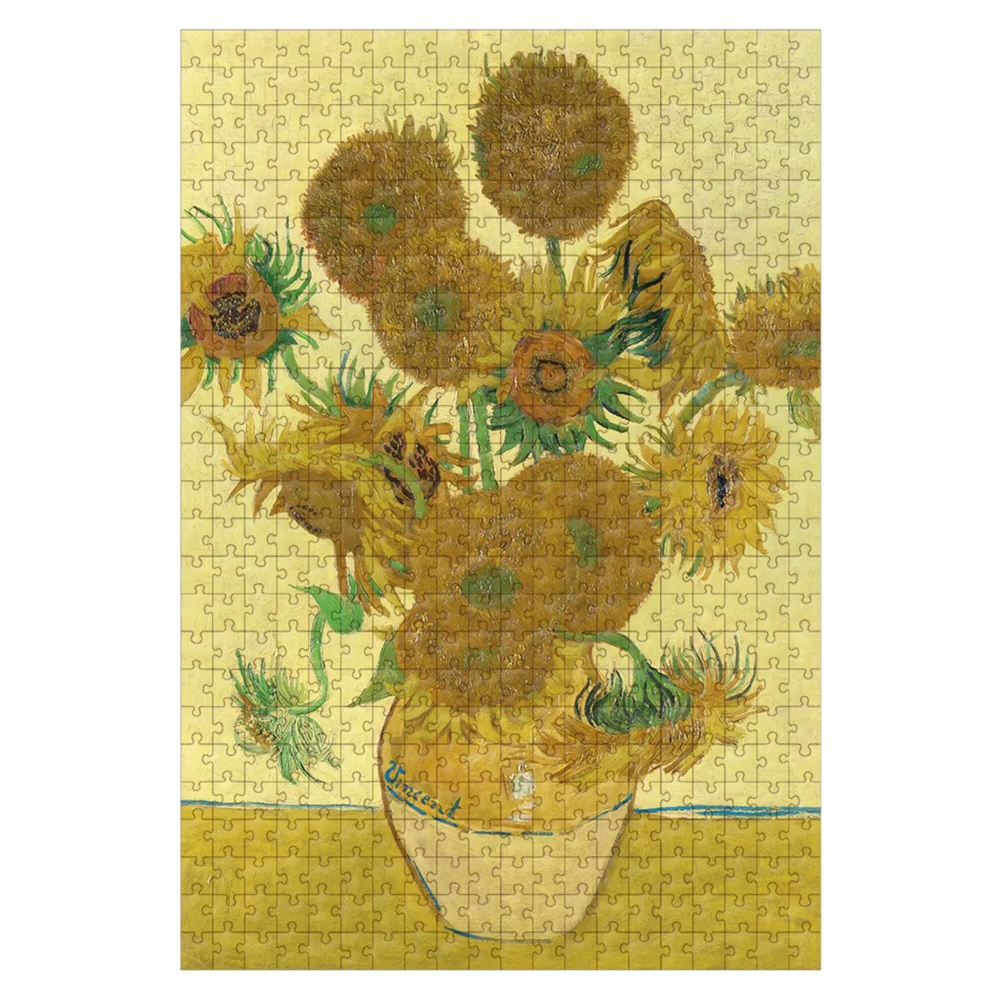 Quebra-Cabeça Unitário 500 Peças Obras de Arte Gallery Modelos:Girassóis Van Gogh