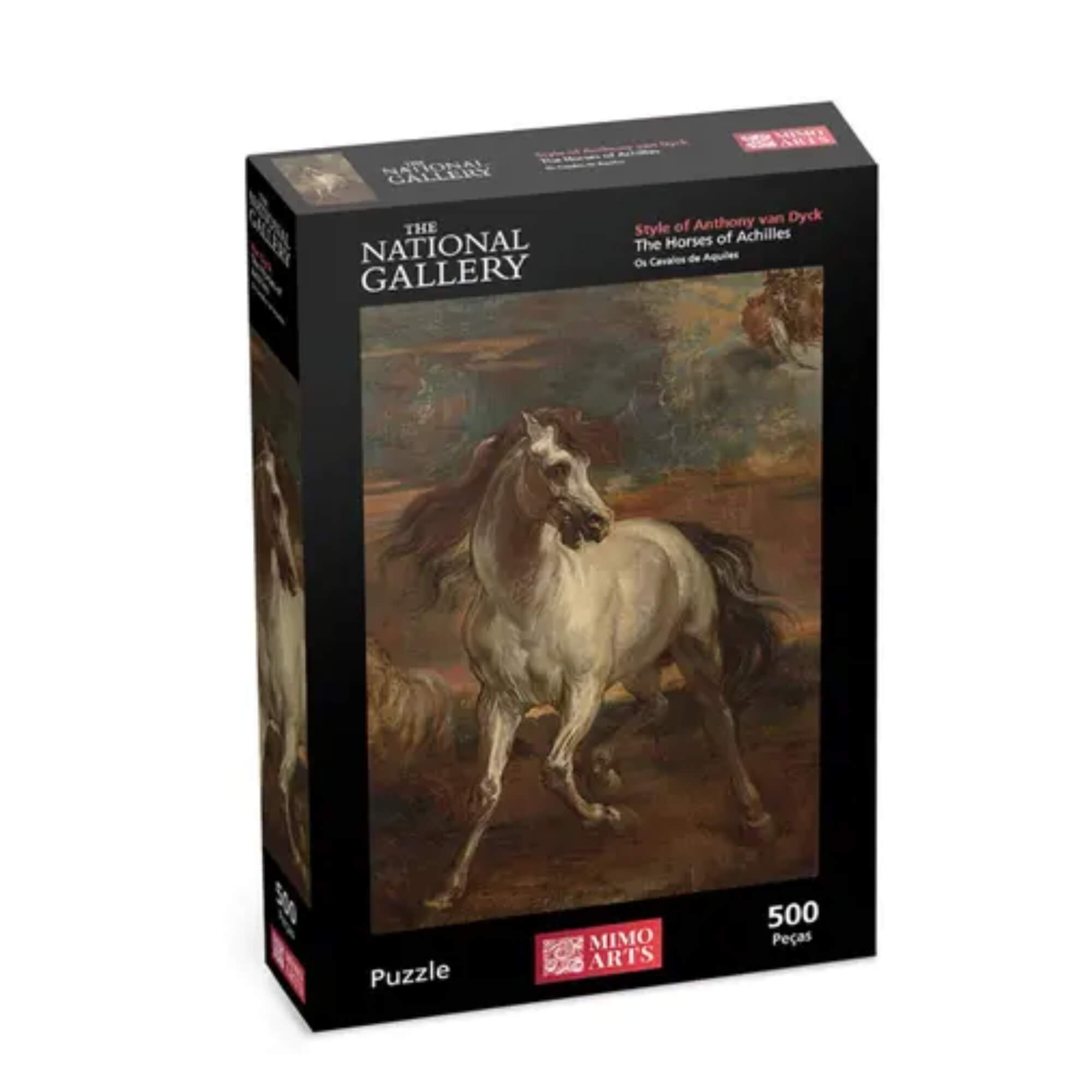 Quebra-Cabeça Unitário 500 Peças Obras de Arte Gallery Modelos:Os Cavalos De Aquiles