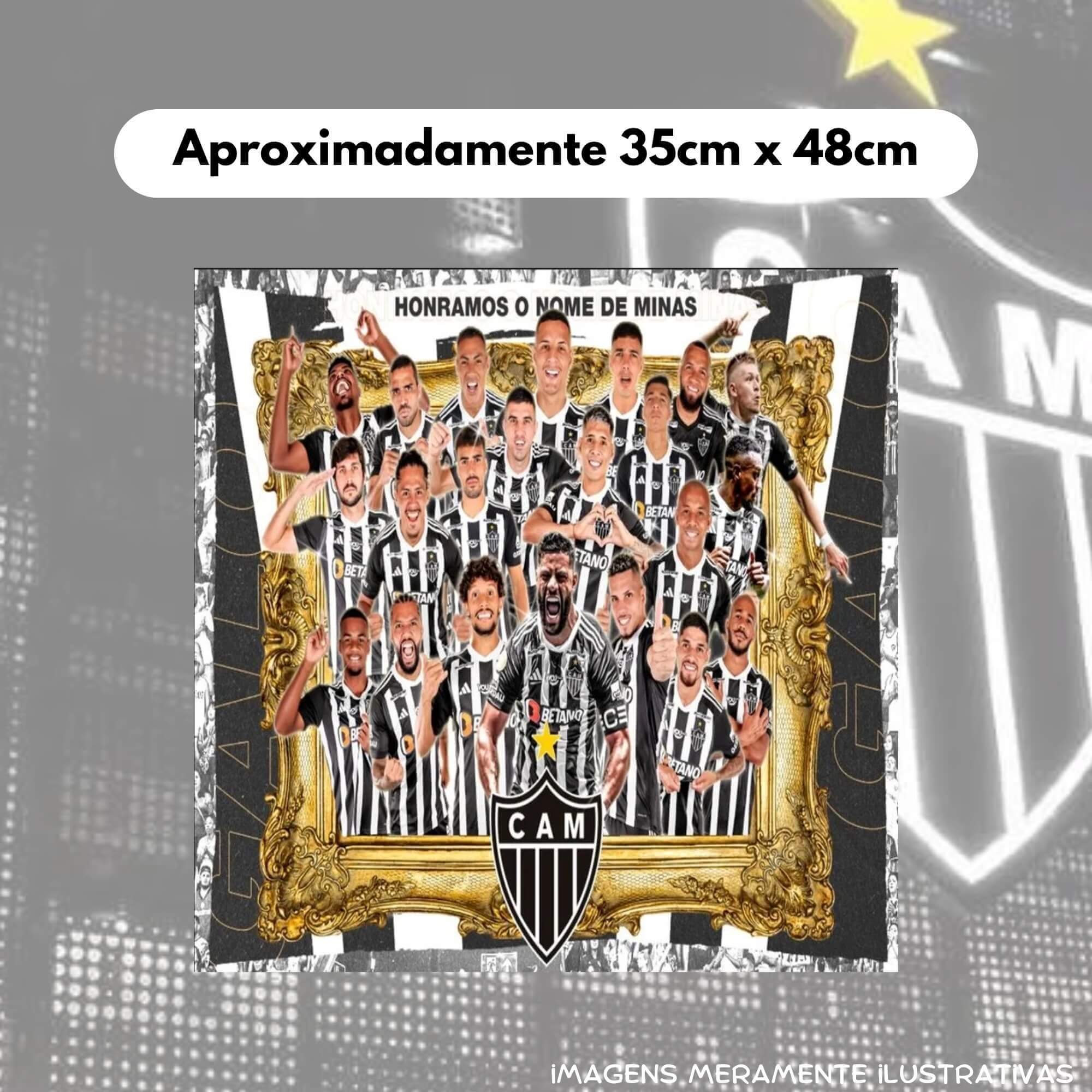 COMP Kit c/ 2 Quebra-Cabeças Puzzle Unitário 200 Peças Coleção Futebol Atlético Mineiro