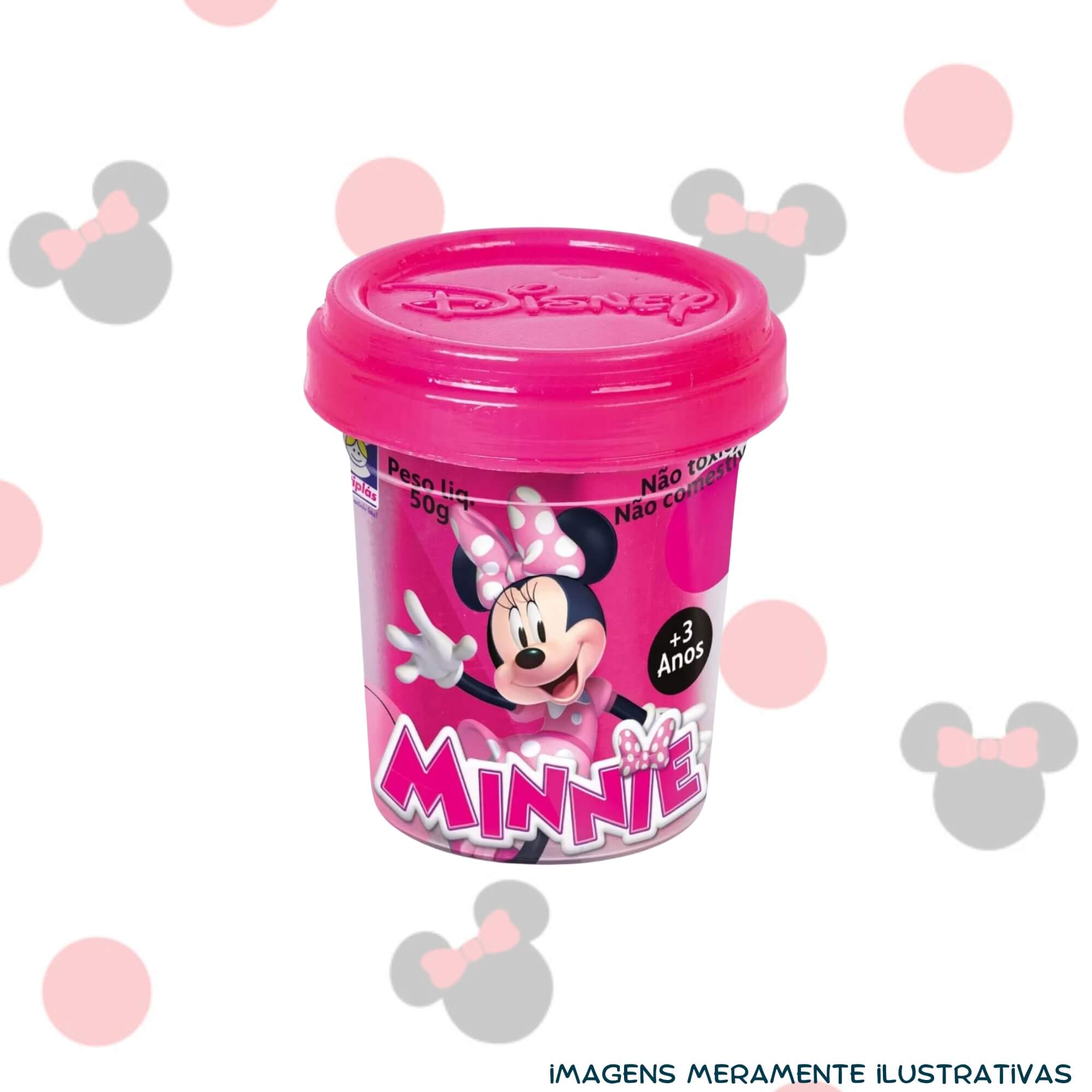 COMP Kit Brinquedo Massinha de Modelar Minnie Disney Doceria + 10 Potes de Coti Massa Cotiplás