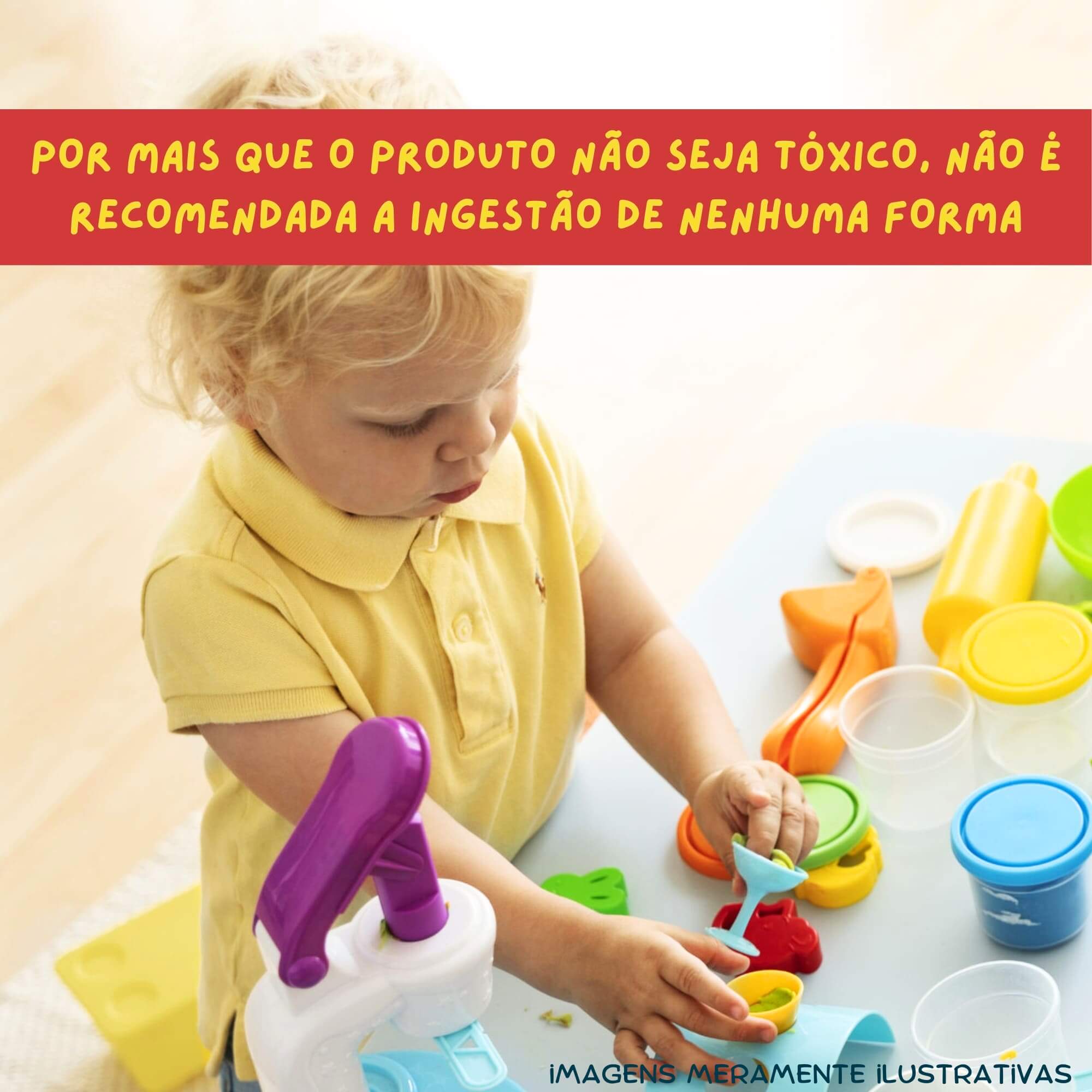 COMP Kit Brinquedo Infantil Extrusora Massinha de Modelar Acessórios + 10 Potes Coti Massa Cotiplás