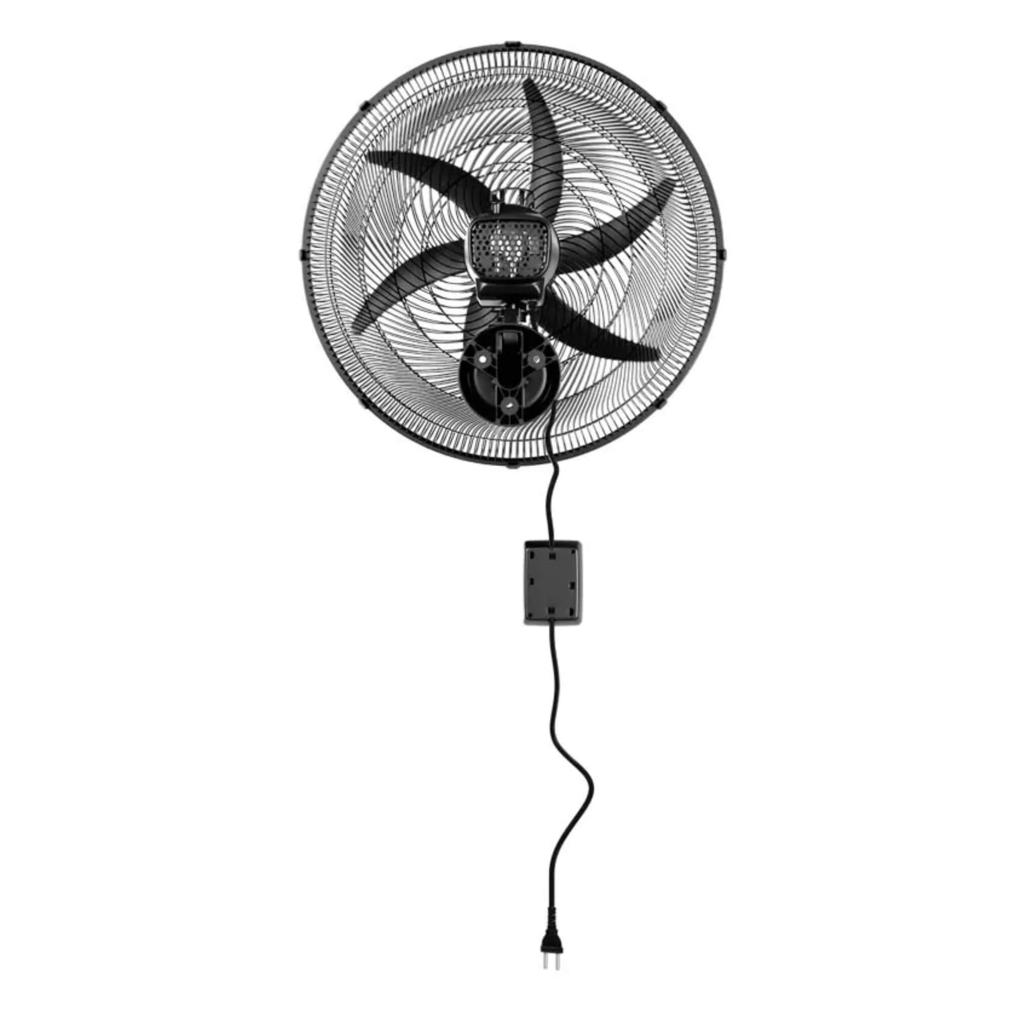Ventilador Oscilante de Parede Monta Fácil 50cm Preto 127V 6 Pás Ventisol Agratto - 11421