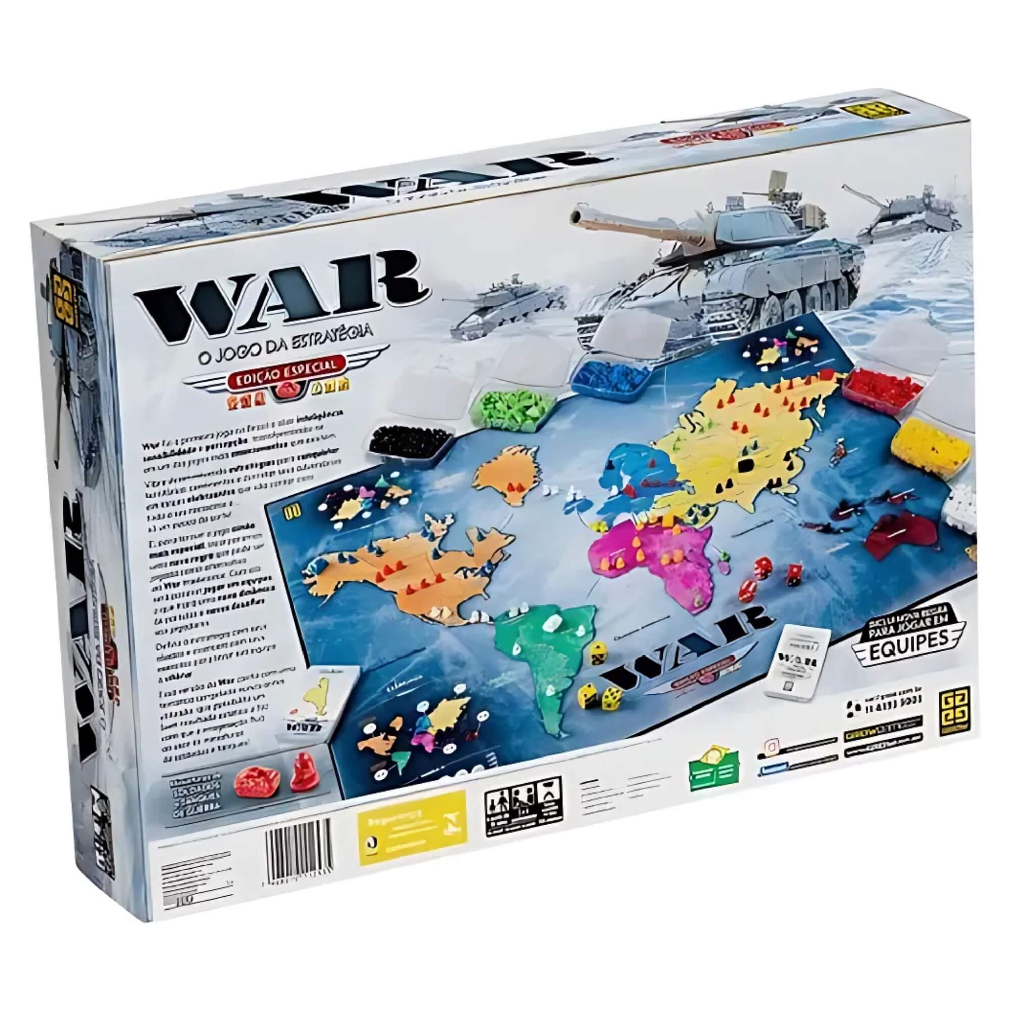 VAR Unidade Brinquedo Infantil War Jogo de Tabuleiro Estratégia Raciocínio Lógico Grow Modelos:War Edição Especial