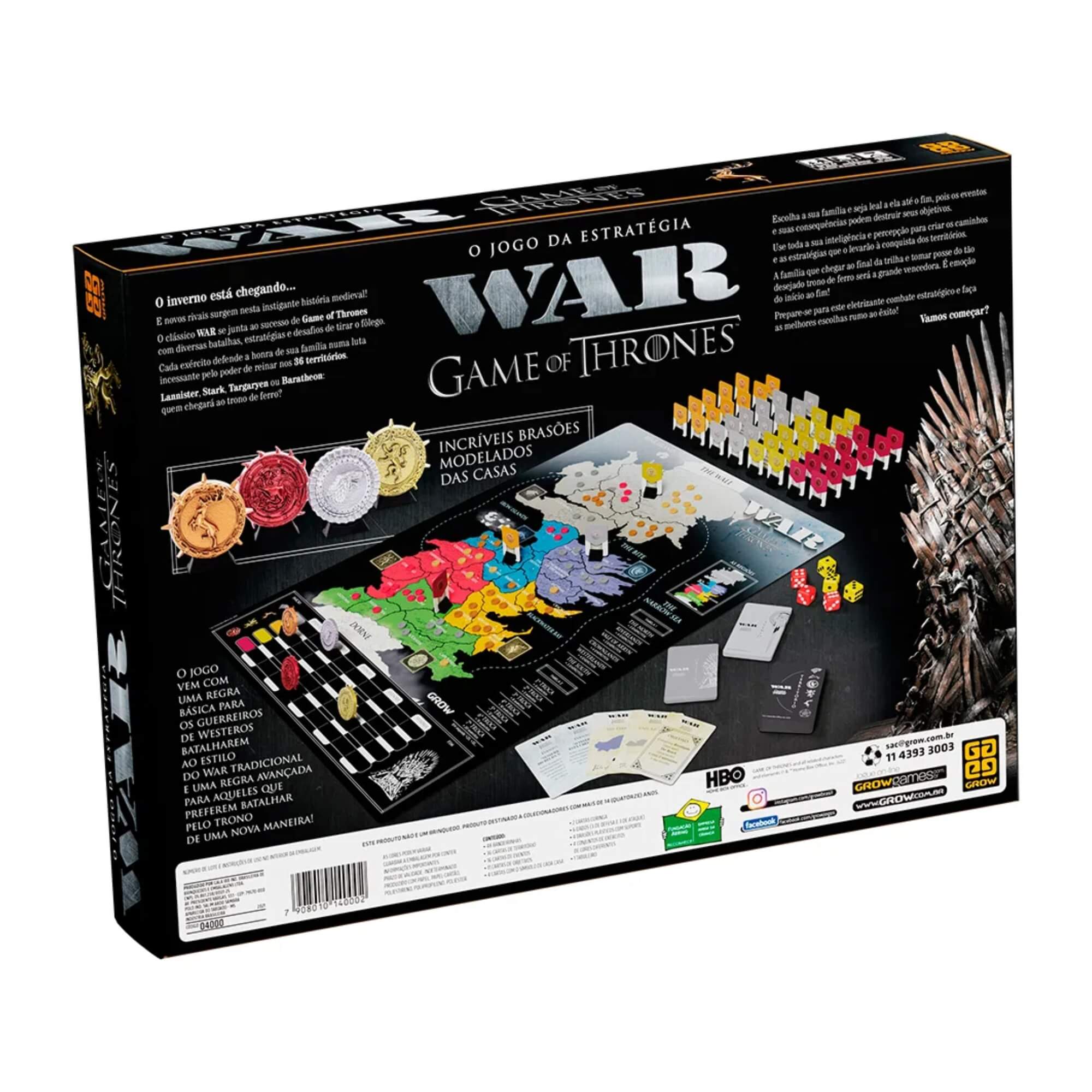 VAR Unidade Brinquedo Infantil War Jogo de Tabuleiro Estratégia Raciocínio Lógico Grow Modelos:War Game of Thrones
