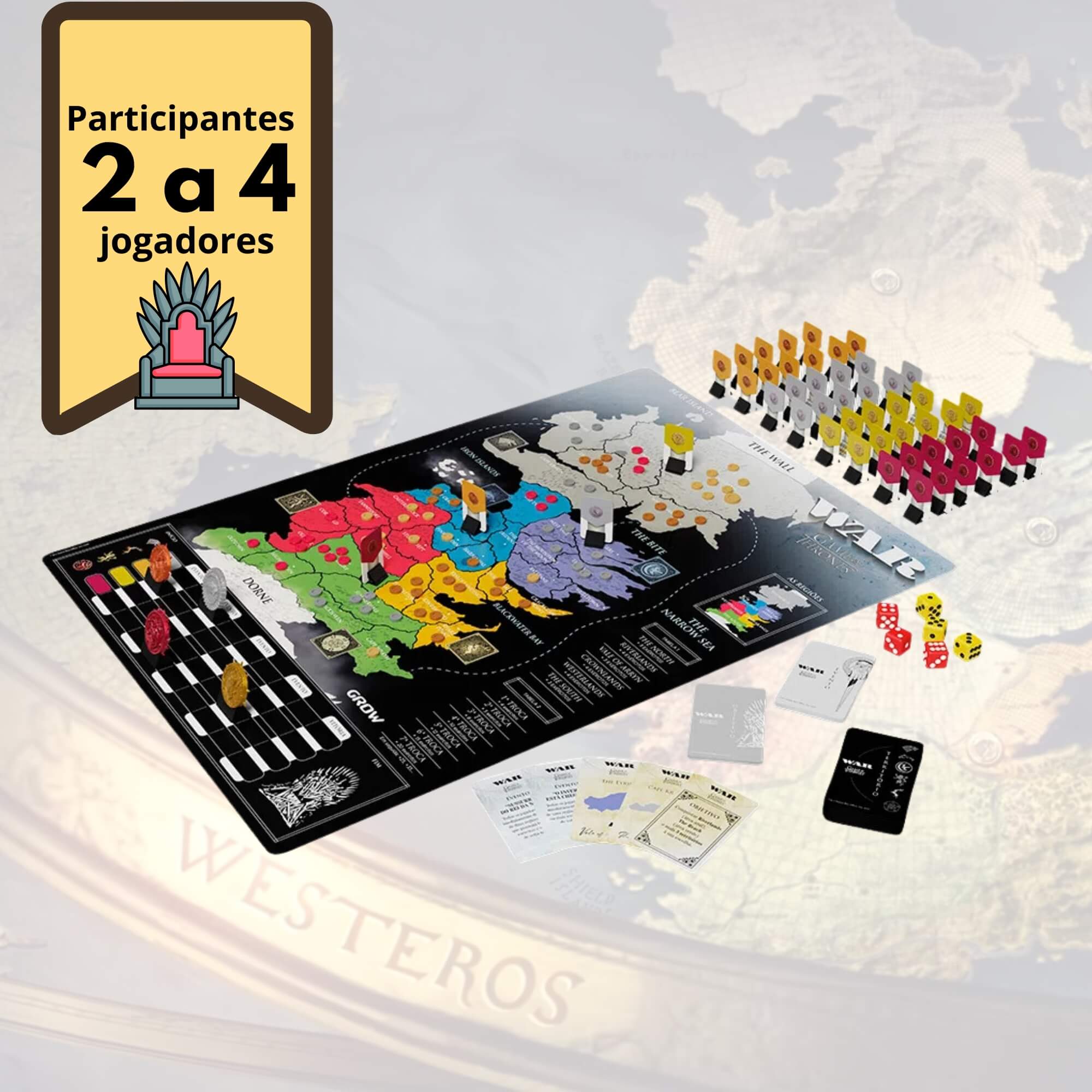 VAR Unidade Brinquedo Infantil War Jogo de Tabuleiro Estratégia Raciocínio Lógico Grow Modelos:War Game of Thrones