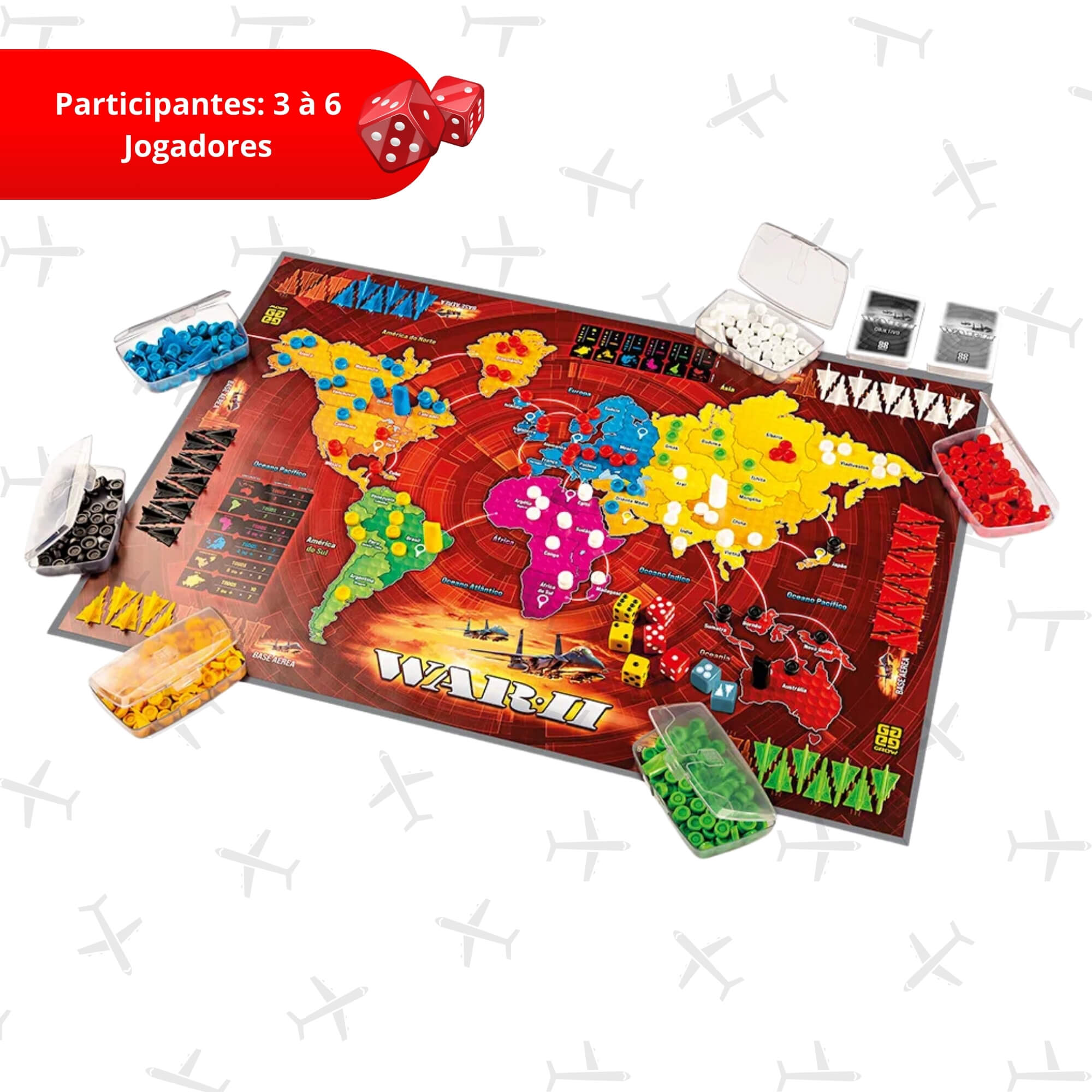 VAR Unidade Brinquedo Infantil War Jogo de Tabuleiro Estratégia Raciocínio Lógico Grow Modelos:War II