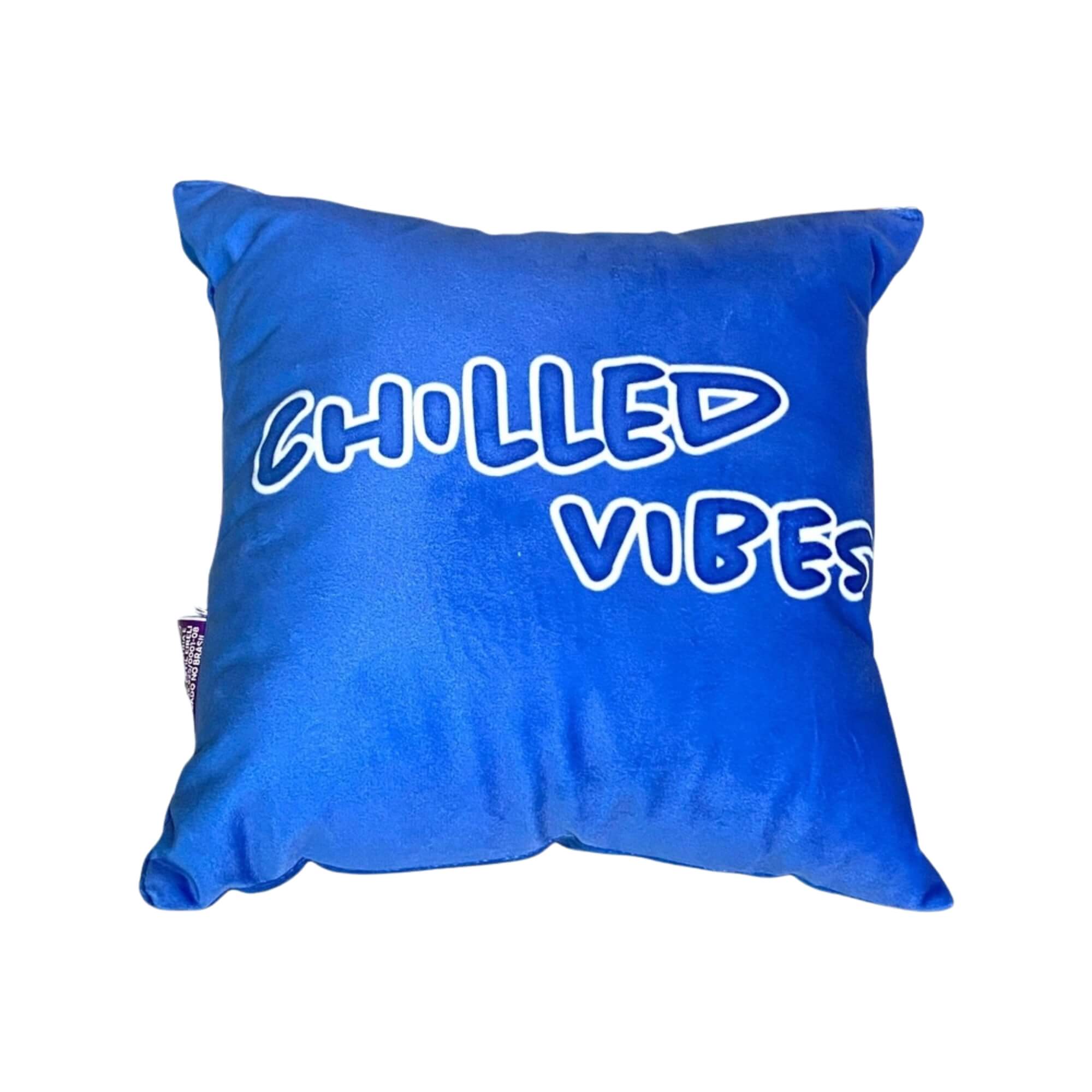 VAR Unidade Almofada Colecionável Stitch Disney Fibra Veludo 25x25cm Zona Criativa Estampa:Stitch Good Vibes