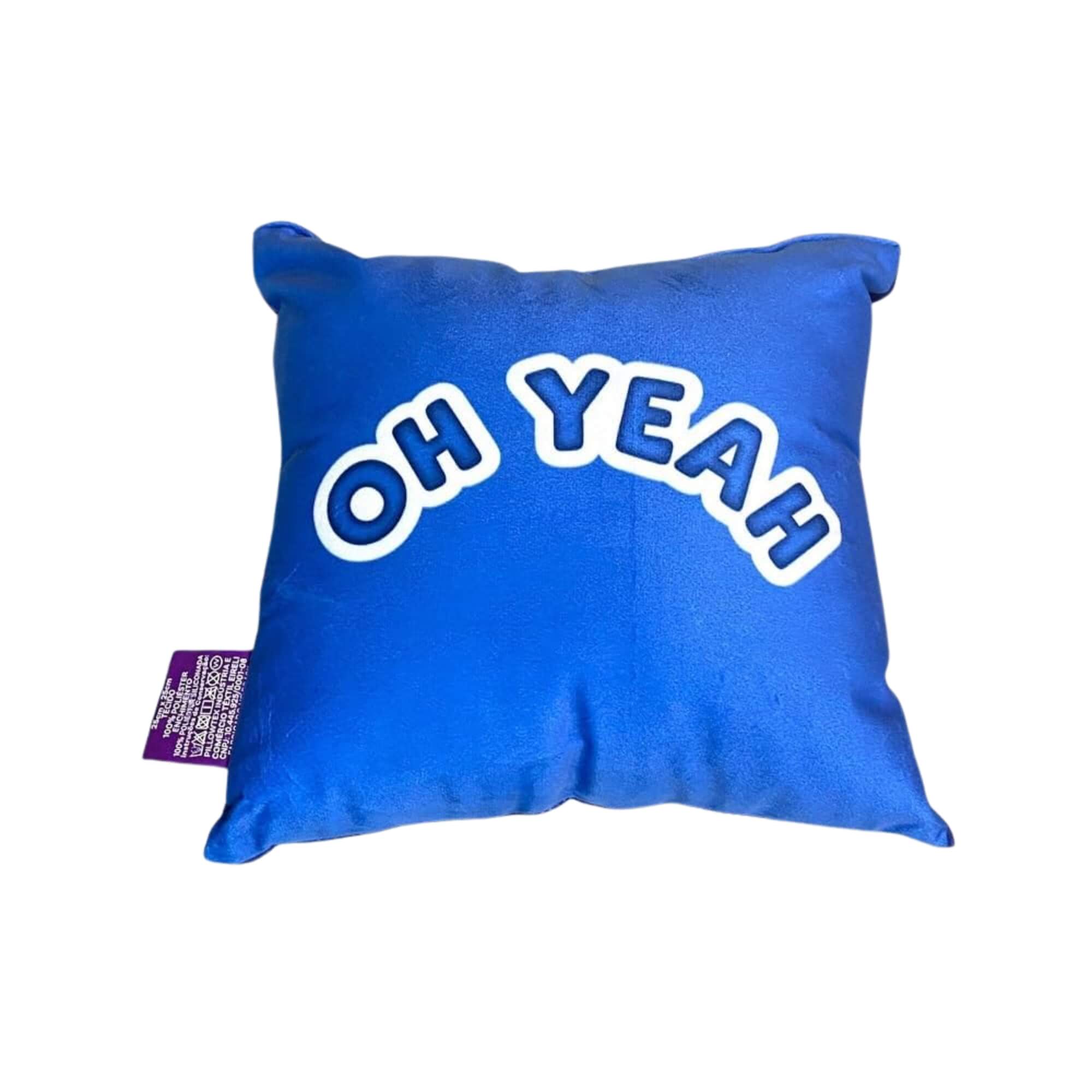 VAR Unidade Almofada Colecionável Stitch Disney Fibra Veludo 25x25cm Zona Criativa Estampa:Stitch Oh Yeah