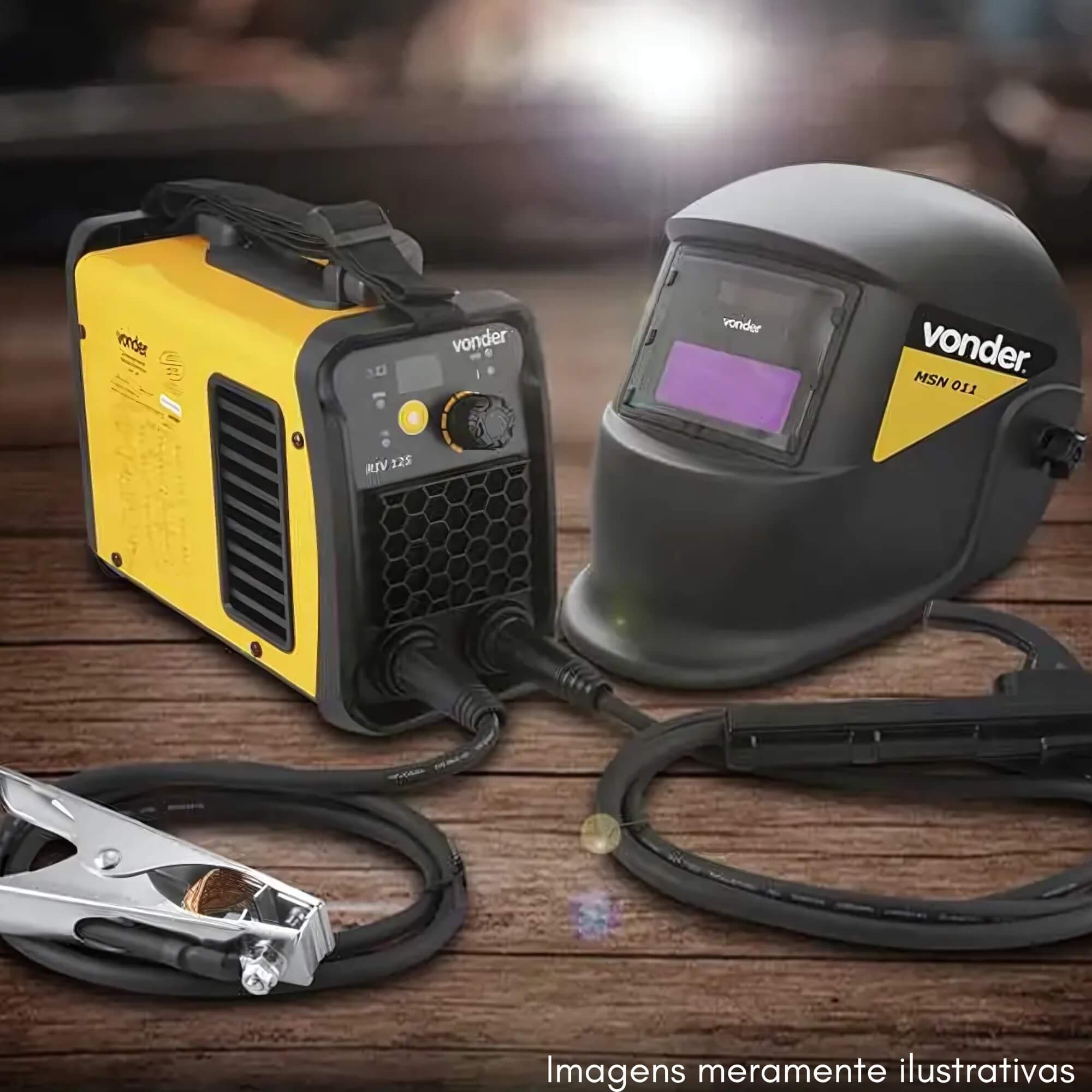 Inversor p/ Solda Eletrodo TIG 120 A IM 125 Máscara Escurecimento Tonalidade 11 Vonder - 6878125125