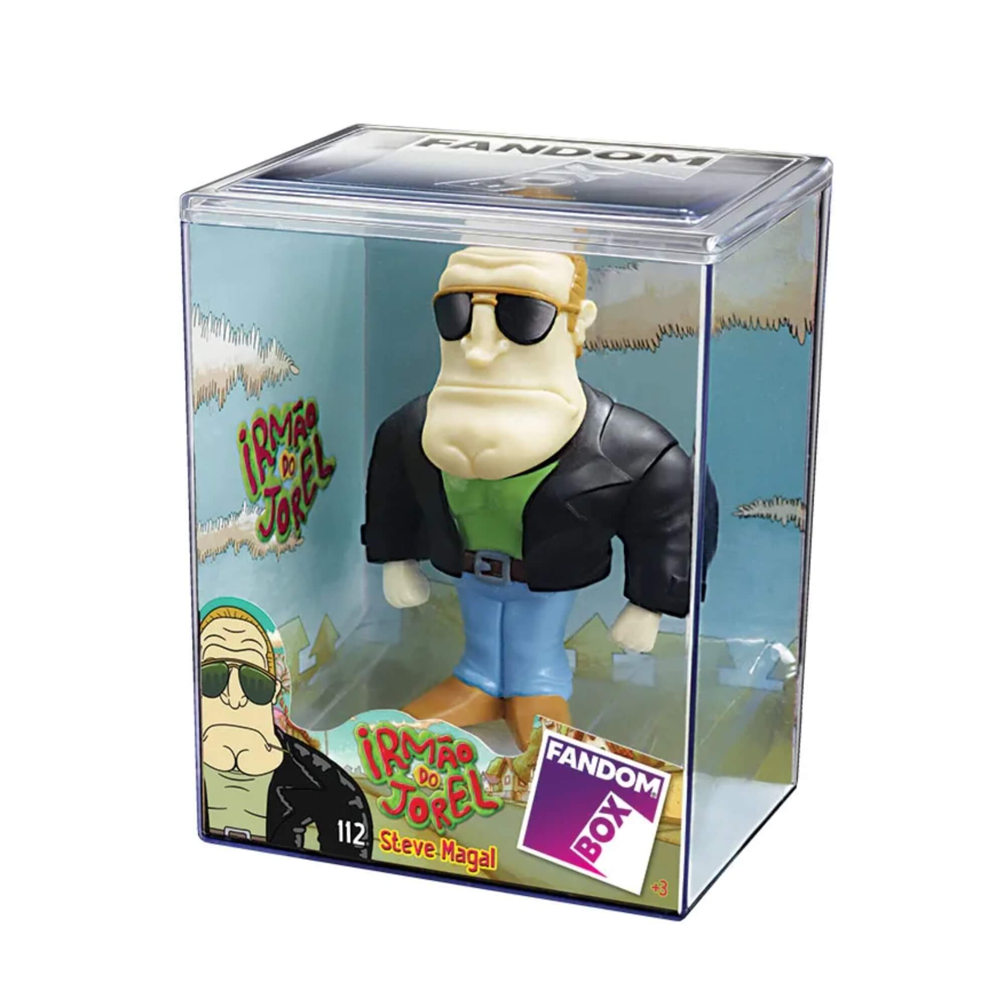 Fandom Box Steve Magal - Irmão do Jorel - Boneco Colecionável Vinil Atóxico Lider - 3702