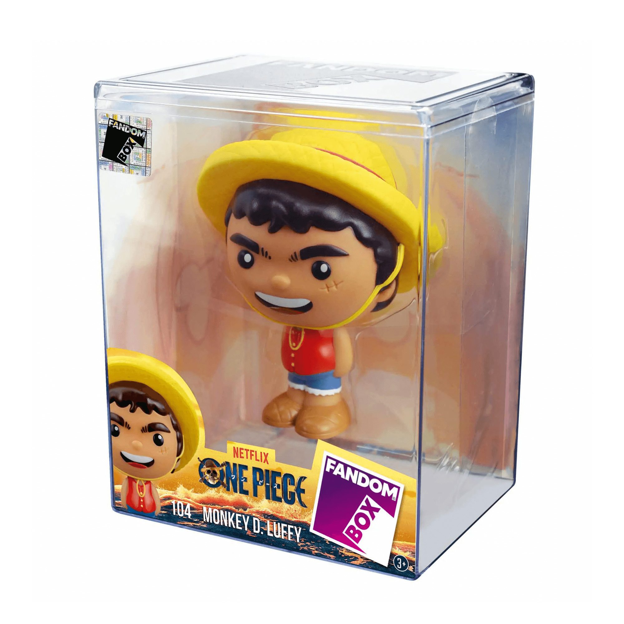 Fandom Box Monkey D. Luffy - One Piece - Boneco Colecionável Material Vinil Atóxico Lider - 3727