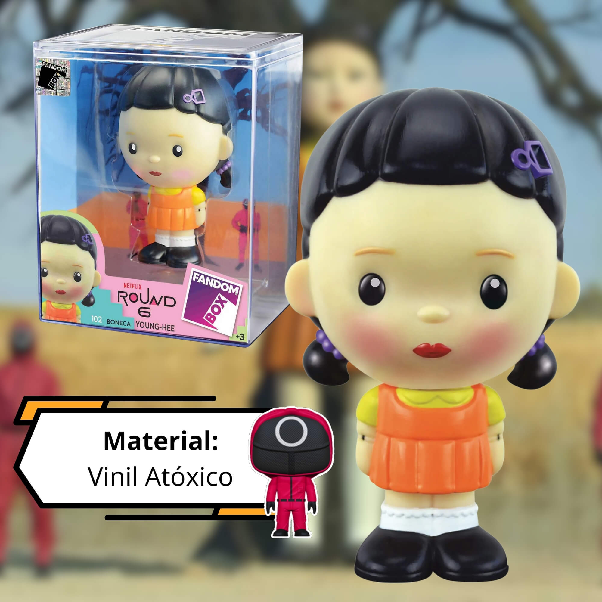 Fandom Box Boneca Young Hee - Round 6 - Boneco Colecionável Vinil Atóxico Lider - 3725