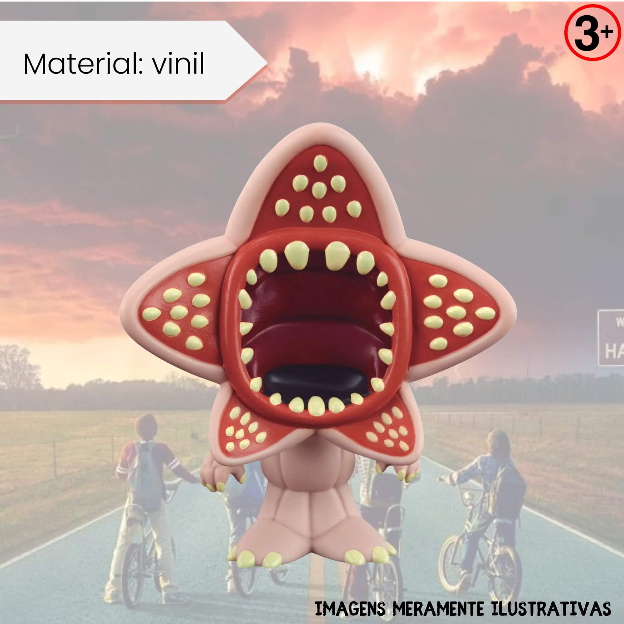Fandom Box Stranger Things 101 Demogorgon Boneco Miniatura Colecionável Líder - 3724