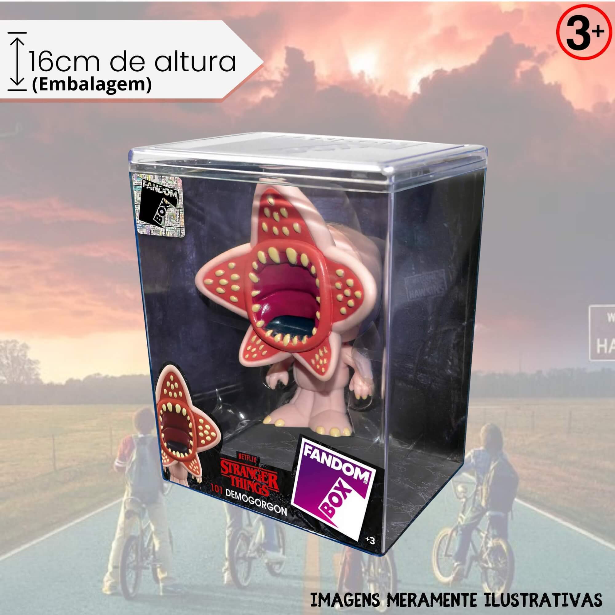 Fandom Box Stranger Things 101 Demogorgon Boneco Miniatura Colecionável Líder - 3724
