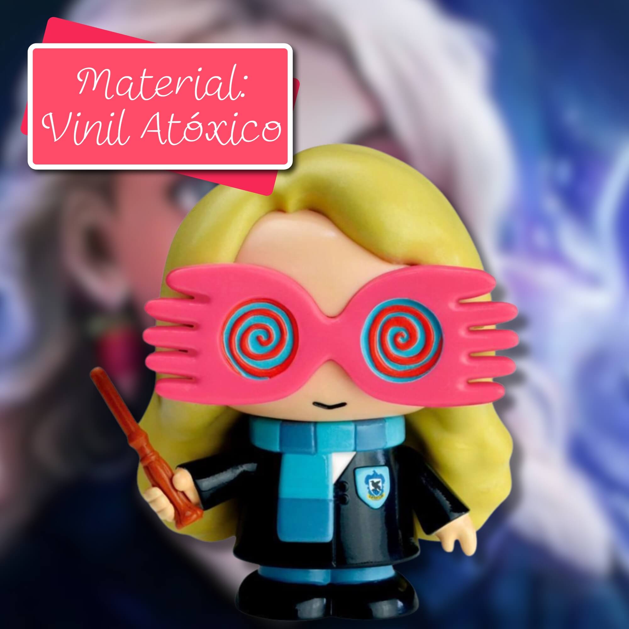 VAR Unidade Fandom Box Harry Potter Miniatura Boneco Colecionável 13cm Material Vinil Atóxico Líder Personagem:Luna