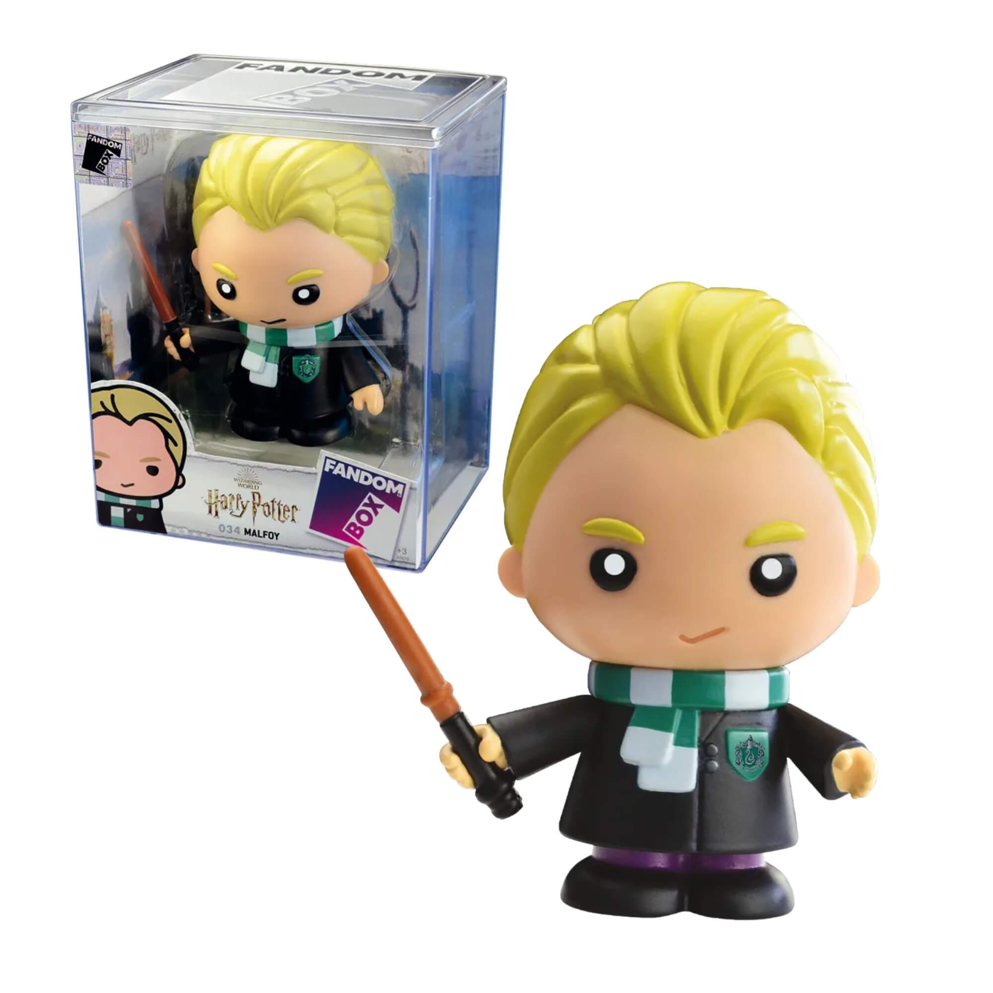 VAR Unidade Fandom Box Harry Potter Miniatura Boneco Colecionável 13cm Material Vinil Atóxico Líder Personagem:Draco Mal