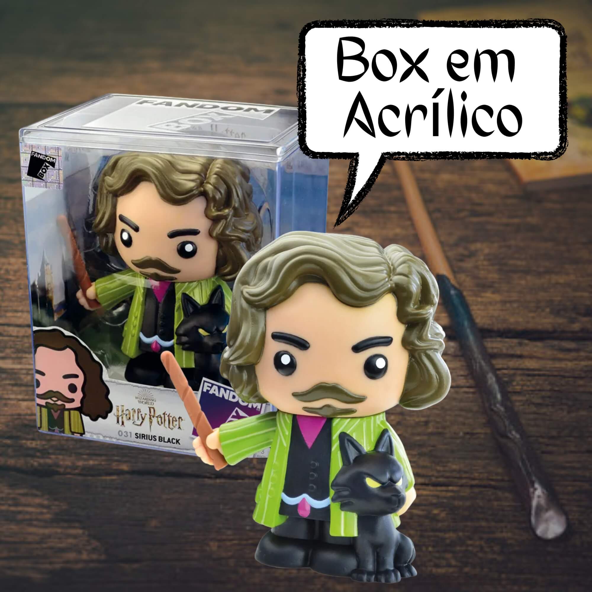 VAR Unidade Fandom Box Harry Potter Miniatura Boneco Colecionável 13cm Material Vinil Atóxico Líder Personagem:Sirius Bl