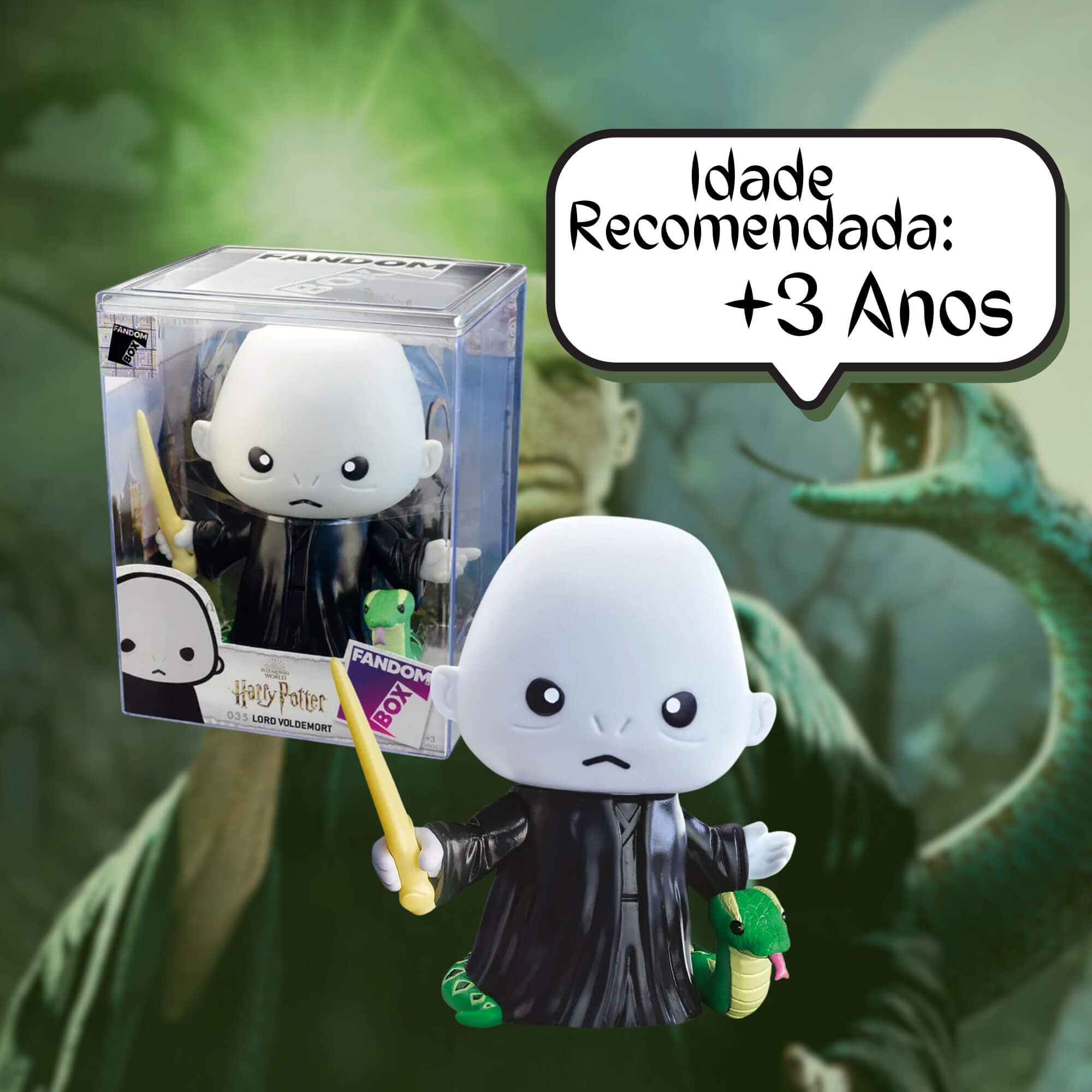 VAR Unidade Fandom Box Harry Potter Miniatura Boneco Colecionável 13cm Material Vinil Atóxico Líder Personagem:Lord Vold