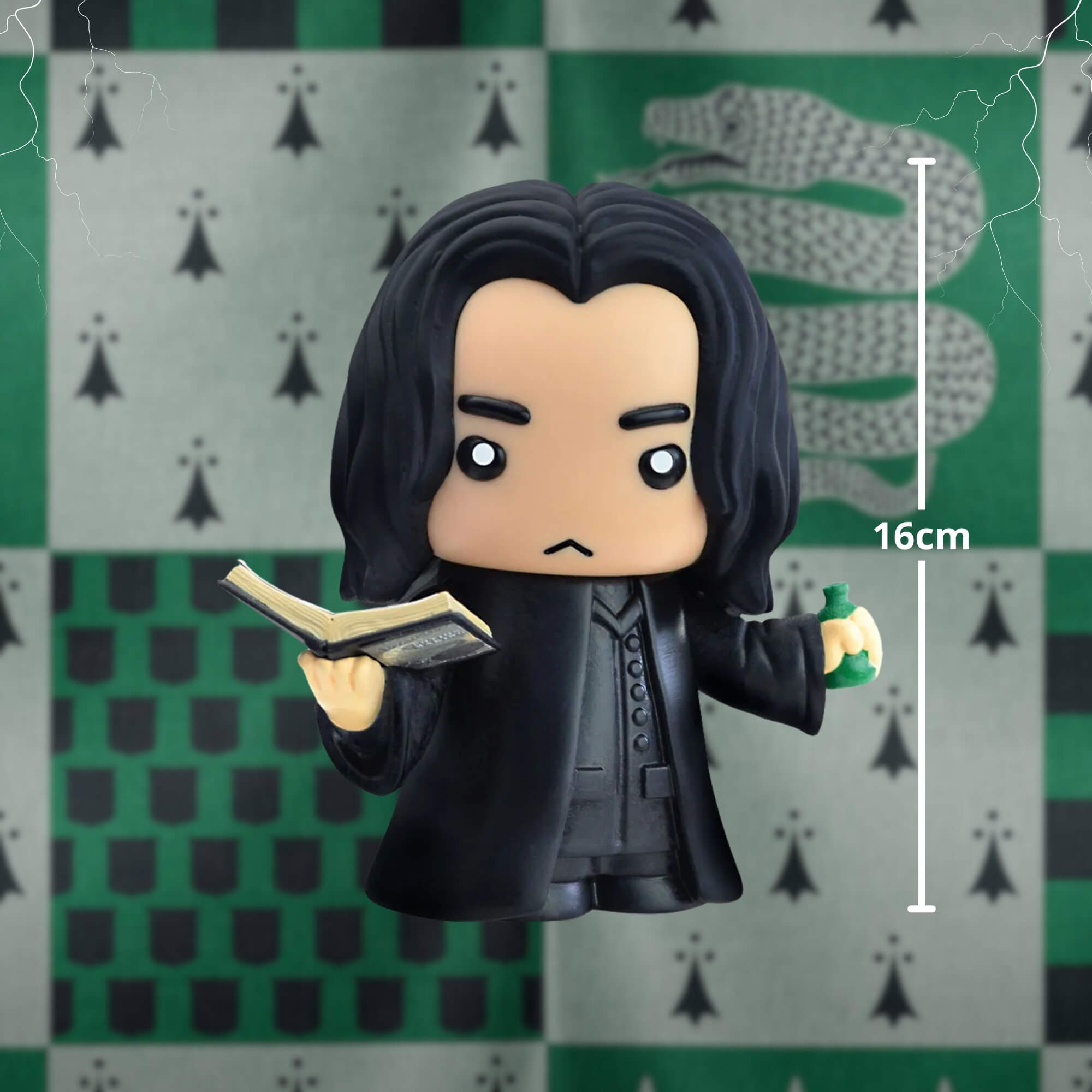VAR Unidade Fandom Box Harry Potter Miniatura Boneco Colecionável 13cm Material Vinil Atóxico Líder Personagem:Severus S
