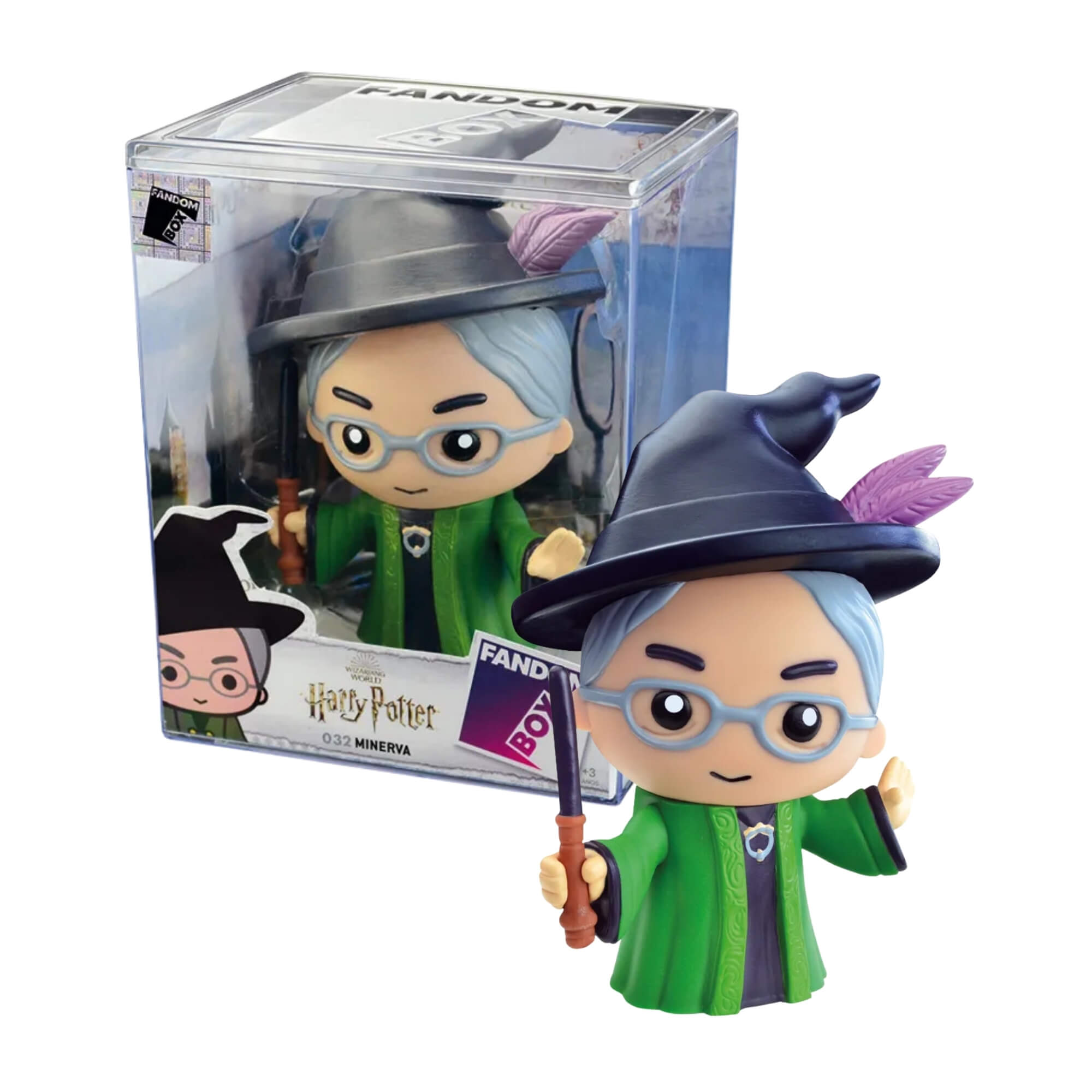 VAR Unidade Fandom Box Harry Potter Miniatura Boneco Colecionável 13cm Material Vinil Atóxico Líder Personagem:Minerva M