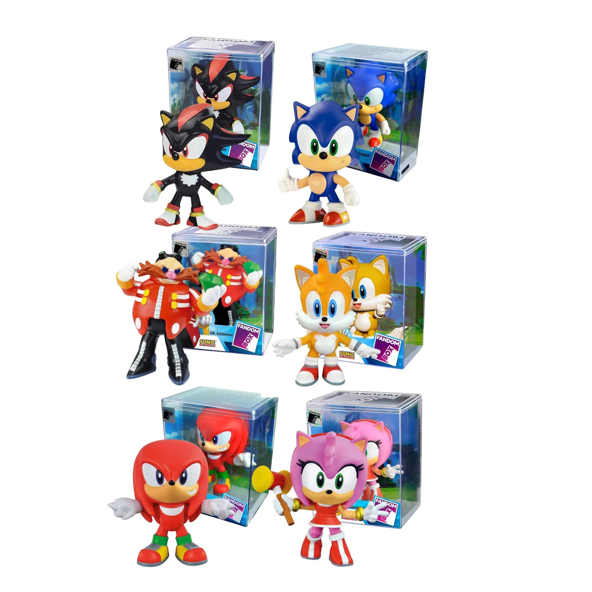 VAR Unidade Fandom Box Turma do Sonic 16cm Boneco Miniatura Colecionável Vinil Atoxico Lider