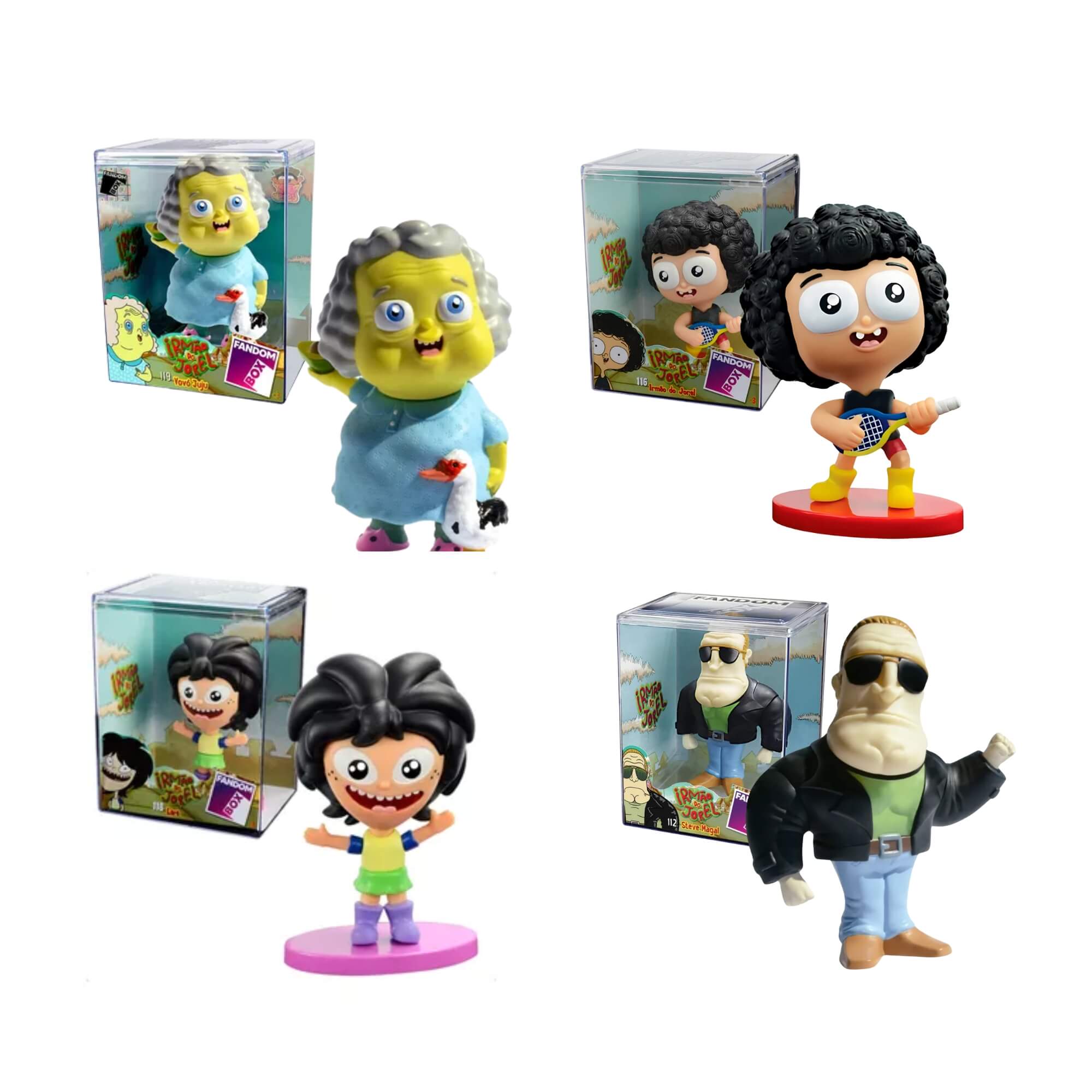 VAR Unidade Fandom Box Irmão do Jorel 16cm Boneco Miniatura Colecionável Vinil Atóxico Lider