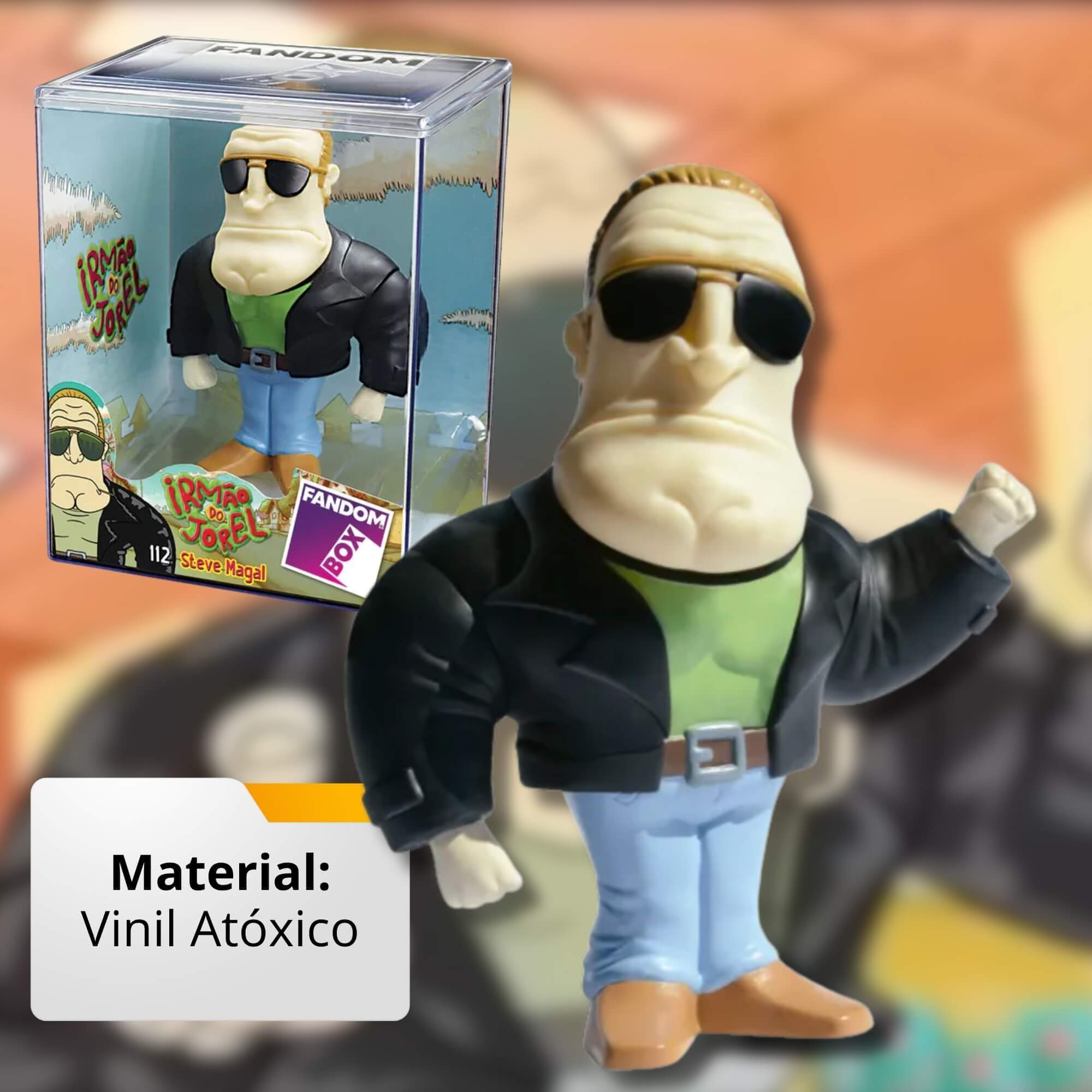 VAR Unidade Fandom Box Irmão do Jorel 16cm Boneco Miniatura Colecionável Vinil Atóxico Lider