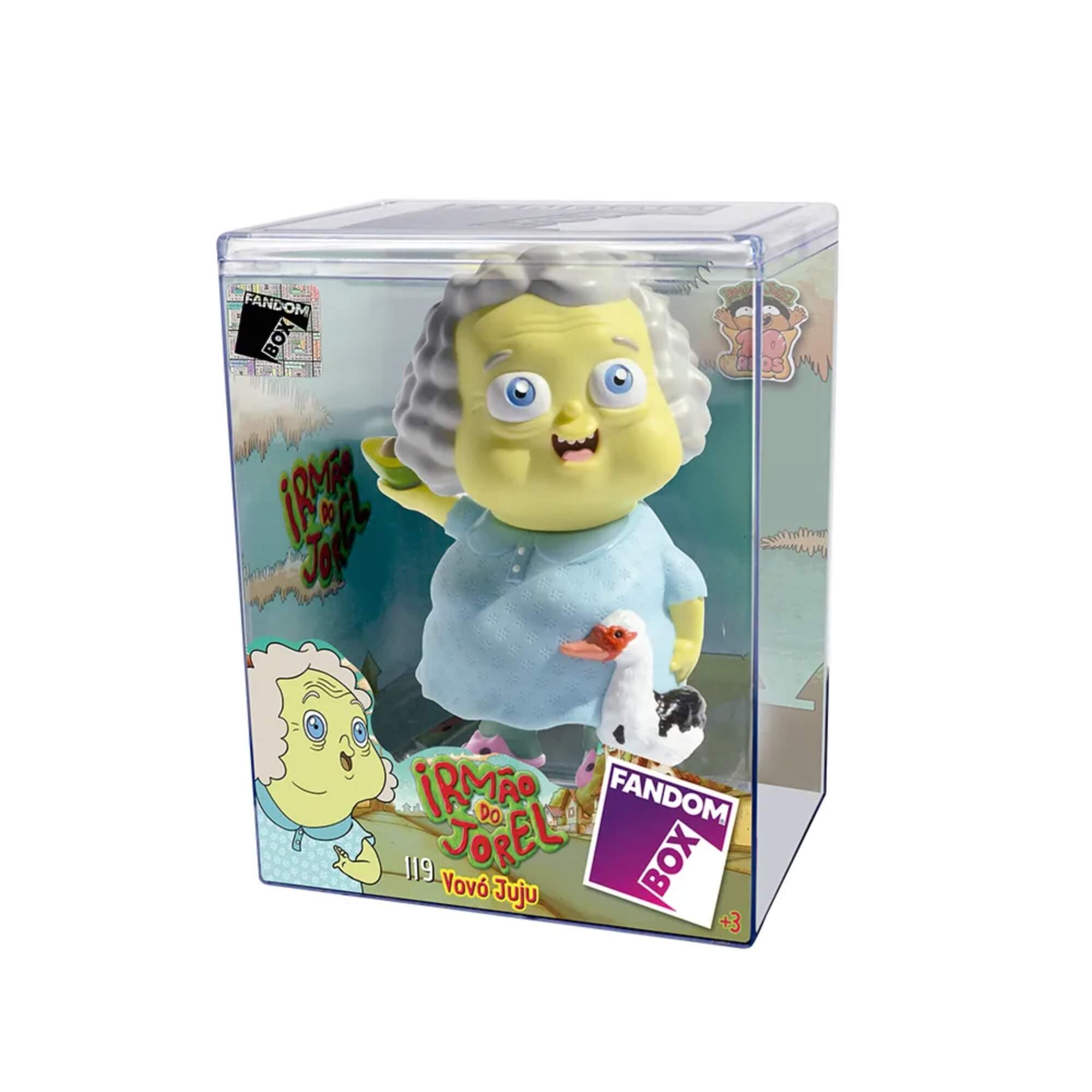 VAR Unidade Fandom Box Irmão do Jorel 16cm Boneco Miniatura Colecionável Vinil Atóxico Lider Personagem:Vovó Juju