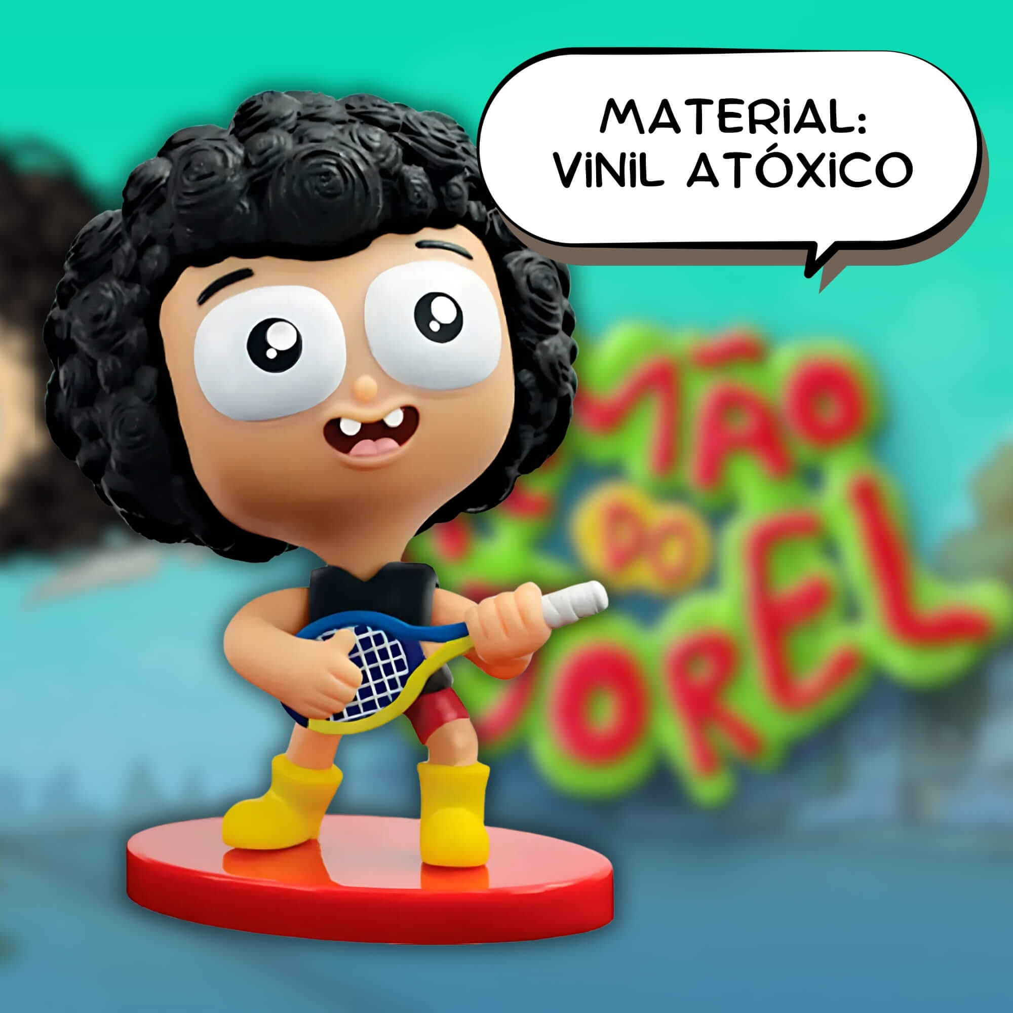 VAR Unidade Fandom Box Irmão do Jorel 16cm Boneco Miniatura Colecionável Vinil Atóxico Lider Personagem:Irmão do Jorel