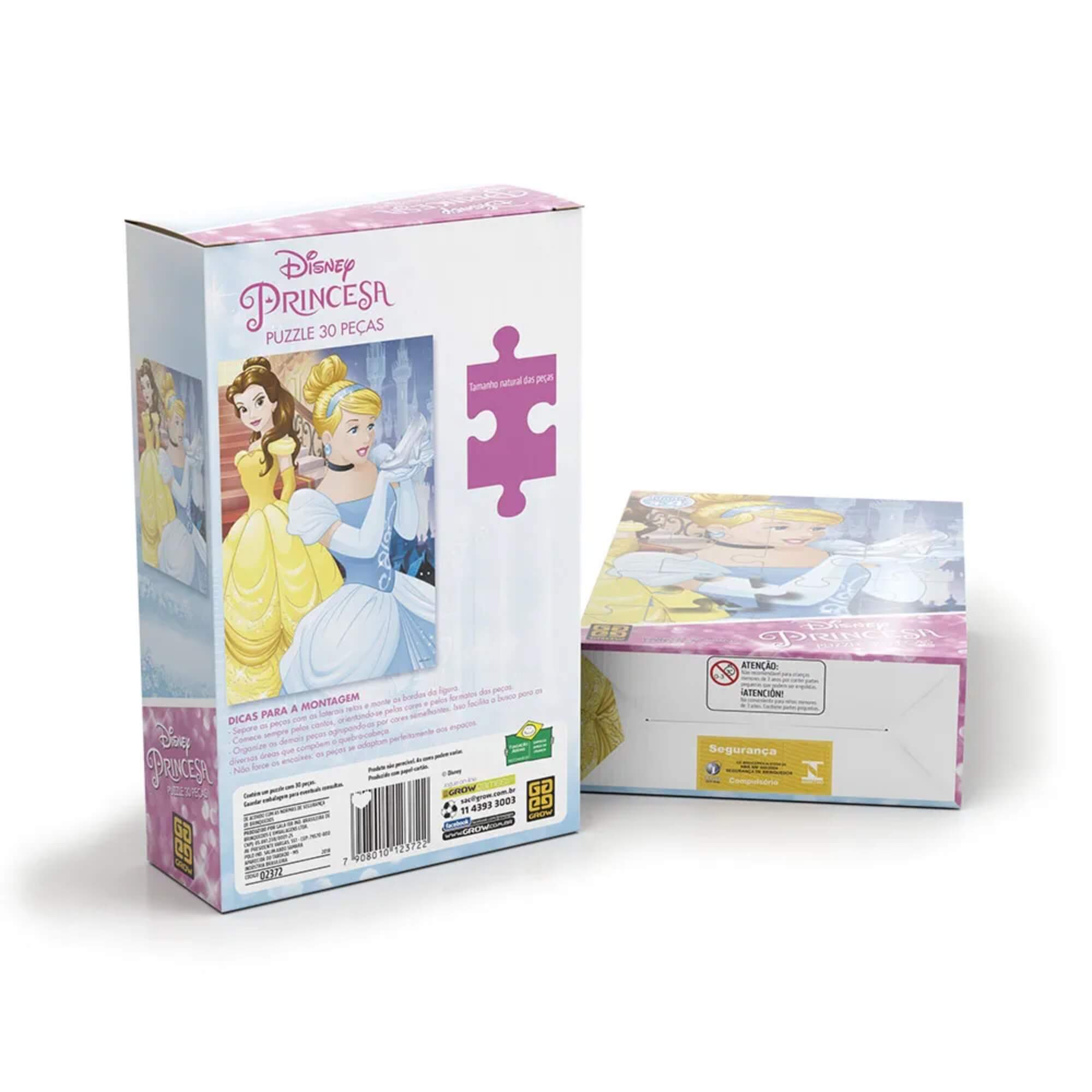 Quebra-Cabeça Infantil Princesas 30 Peças Grow - 02372