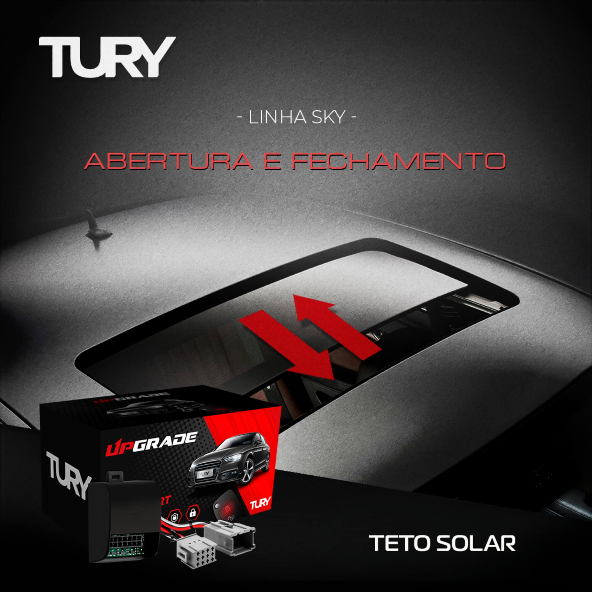 Módulo de Automação Teto Solar Automotivo Jeep Renegade A partir de 2016 Tury - SKY2.0AA