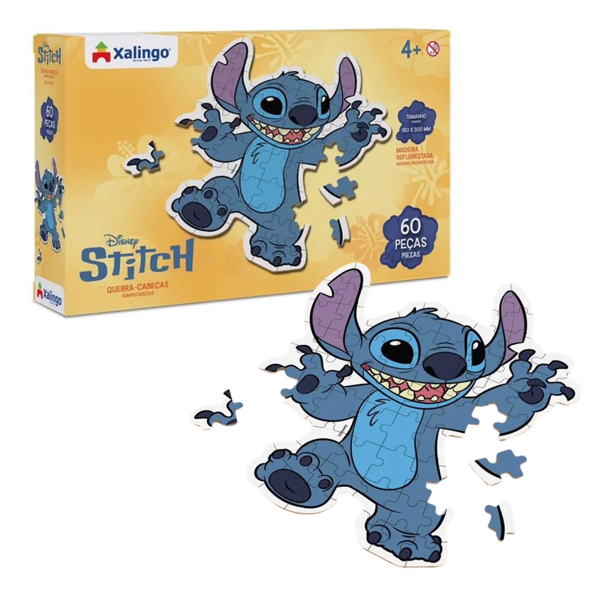 Quebra-Cabeça Infantil Stitch 60 Peças Xalingo - 12210
