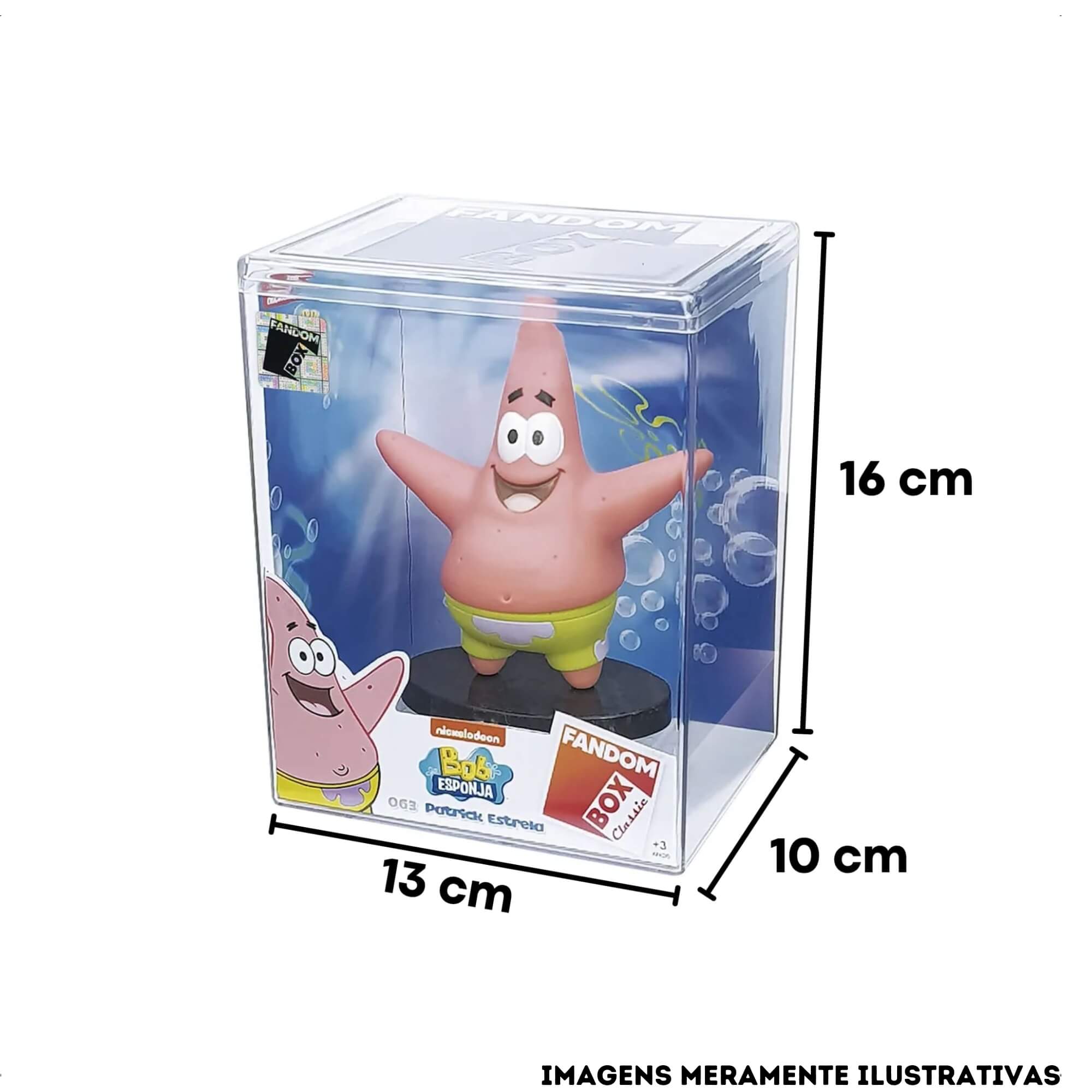 VAR Unidade Fandom Box Turma do Bob Esponja Boneco 11cm Miniatura Colecionável Material Vinil Líder